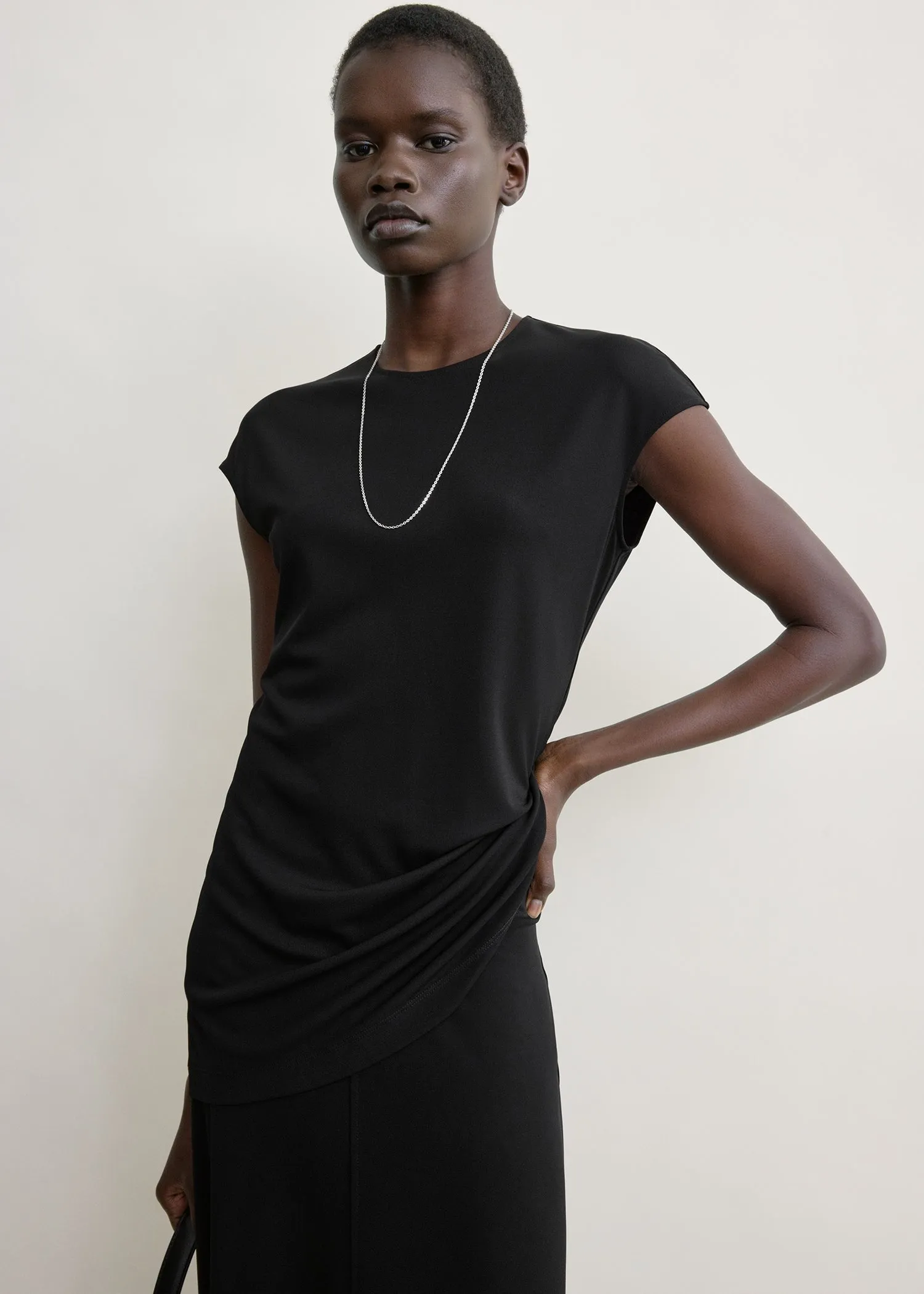 Everyday top black sold by Toteme product image thumbnail 4