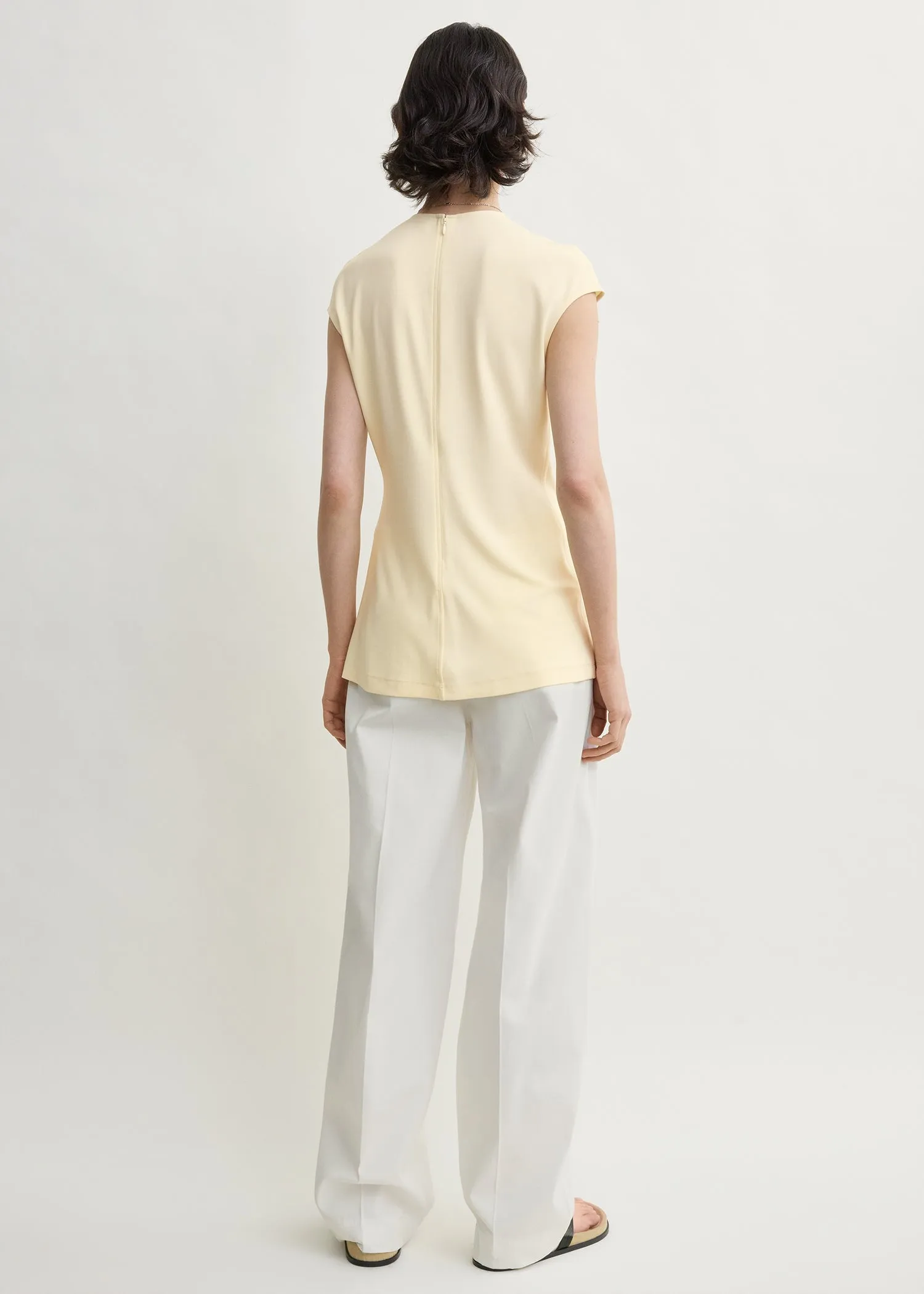 Everyday top ecru sold by Toteme product image thumbnail 3