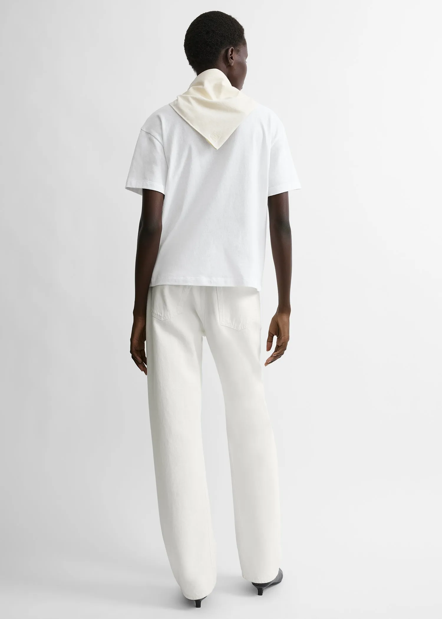 Scarf tee white/ecru sold by Toteme product image thumbnail 3