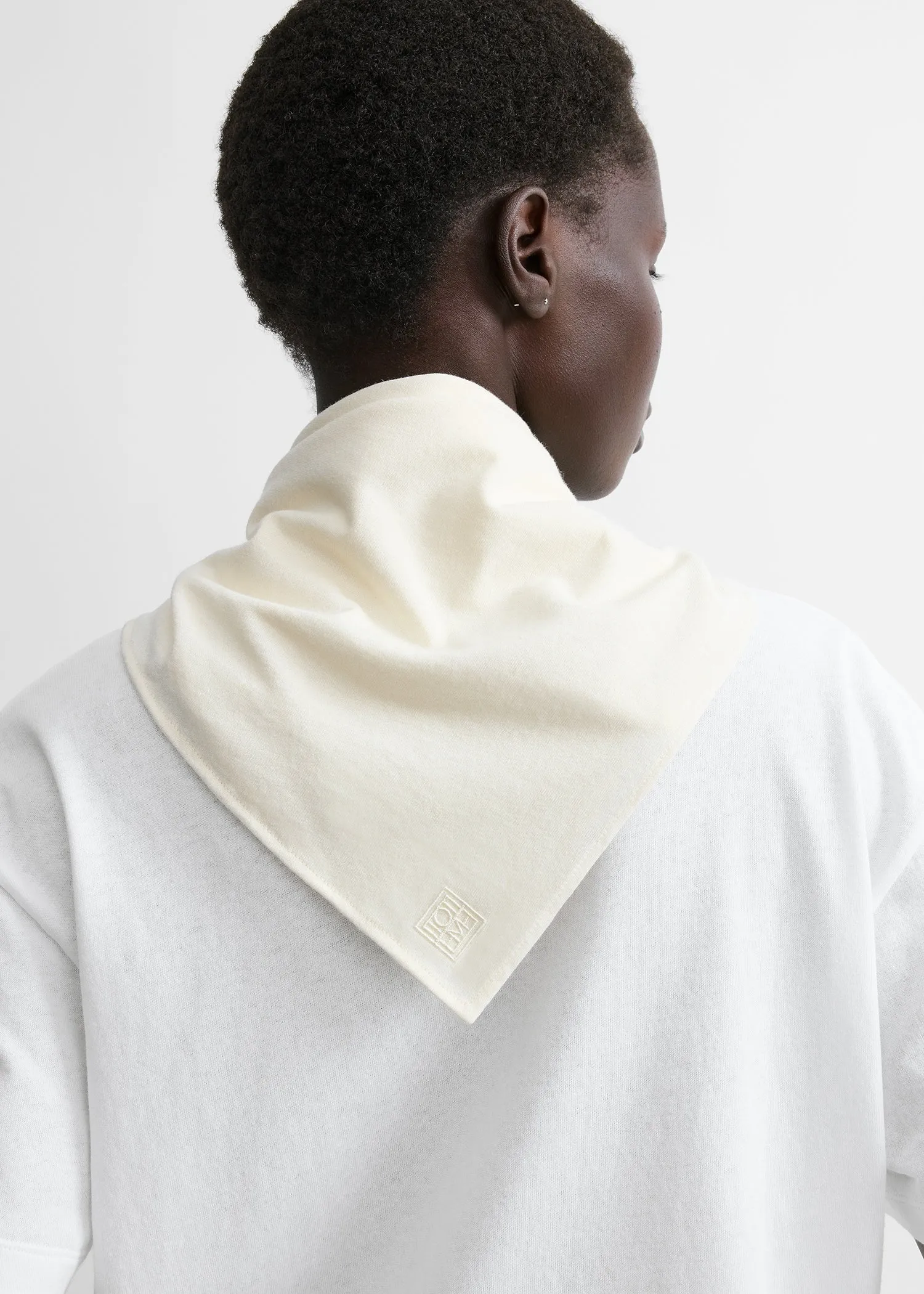 Scarf tee white/ecru sold by Toteme product image thumbnail 4