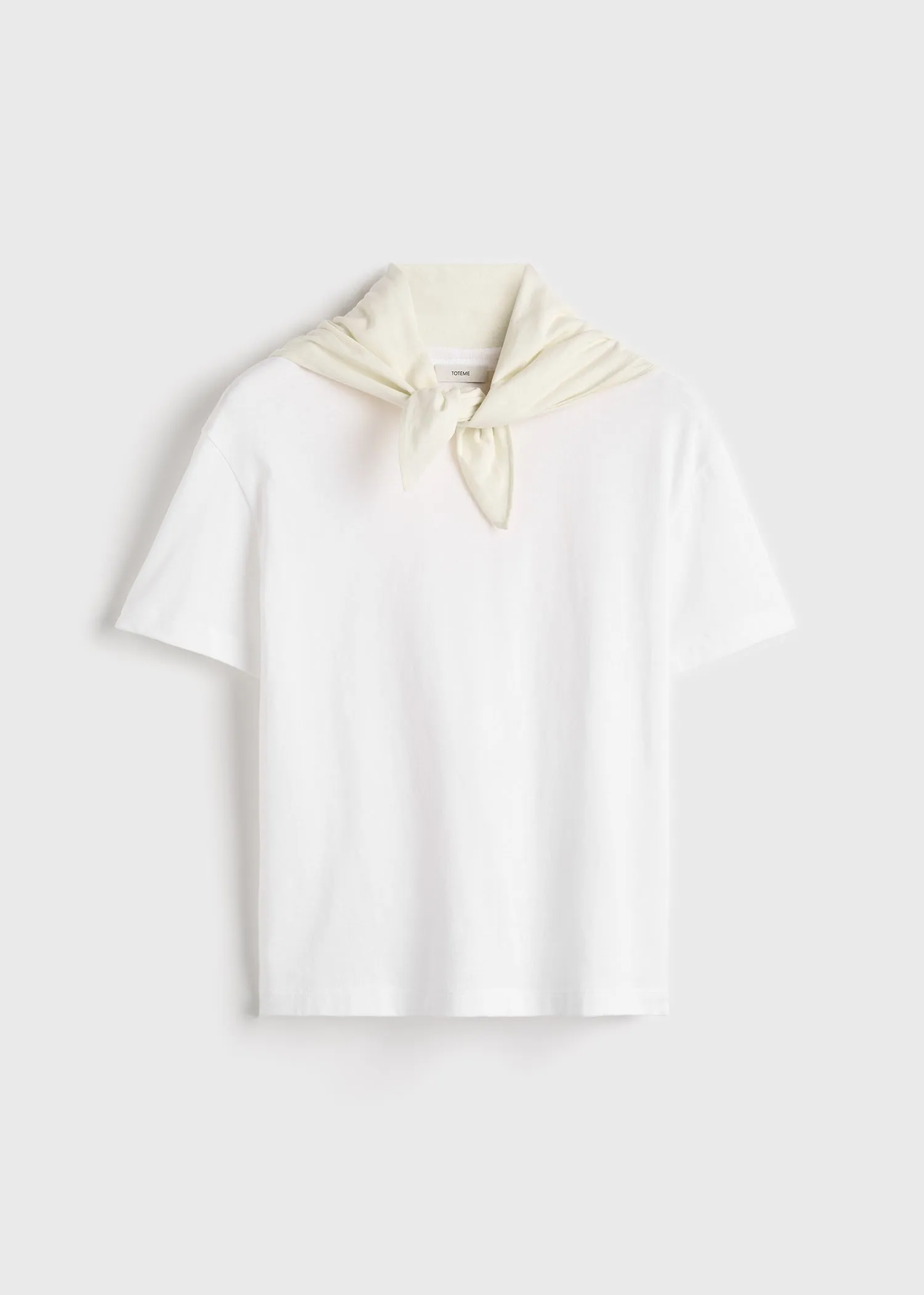 Scarf tee white/ecru sold by Toteme product image thumbnail 5