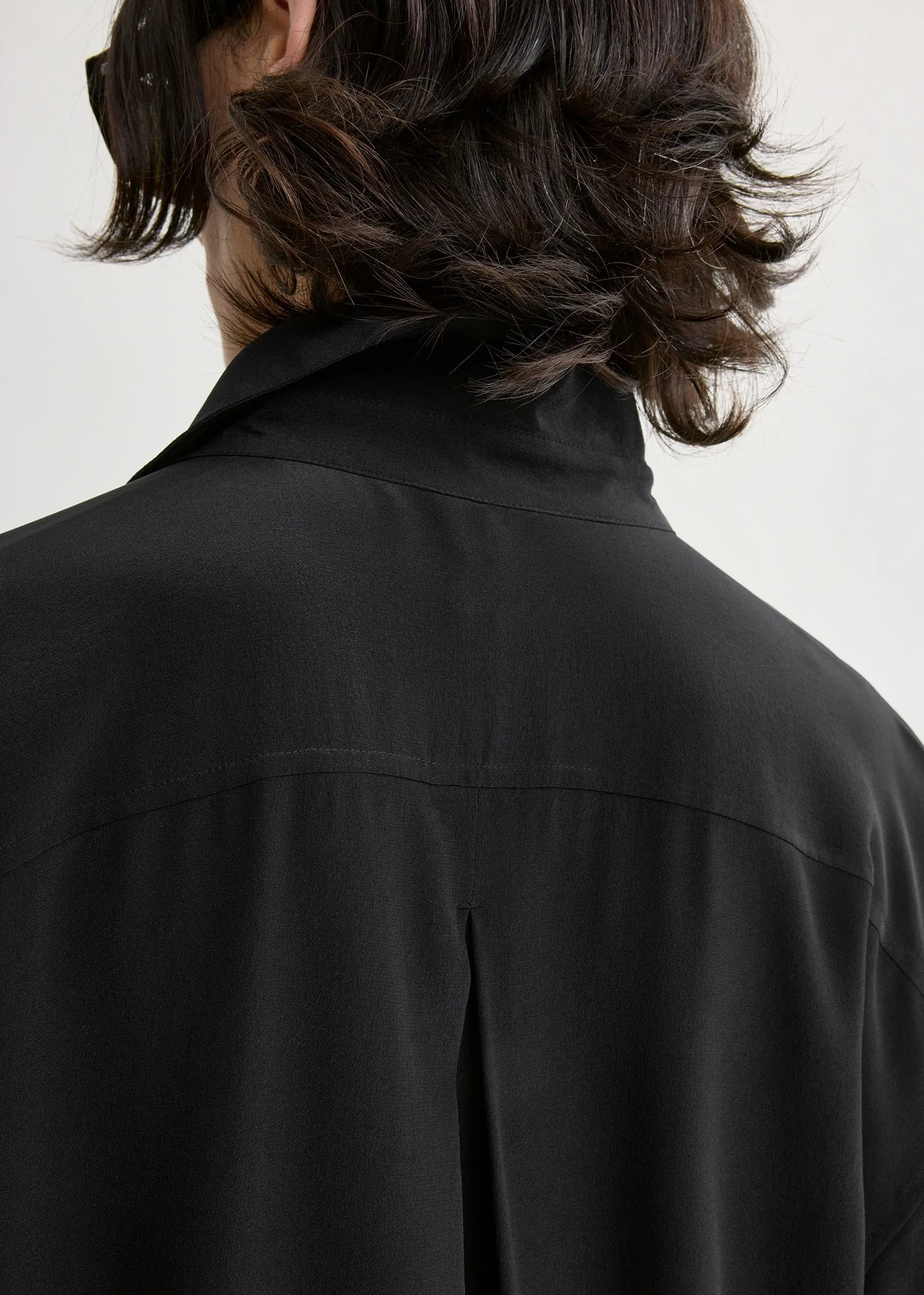 Silk shirtdress black sold by Toteme product image thumbnail 5