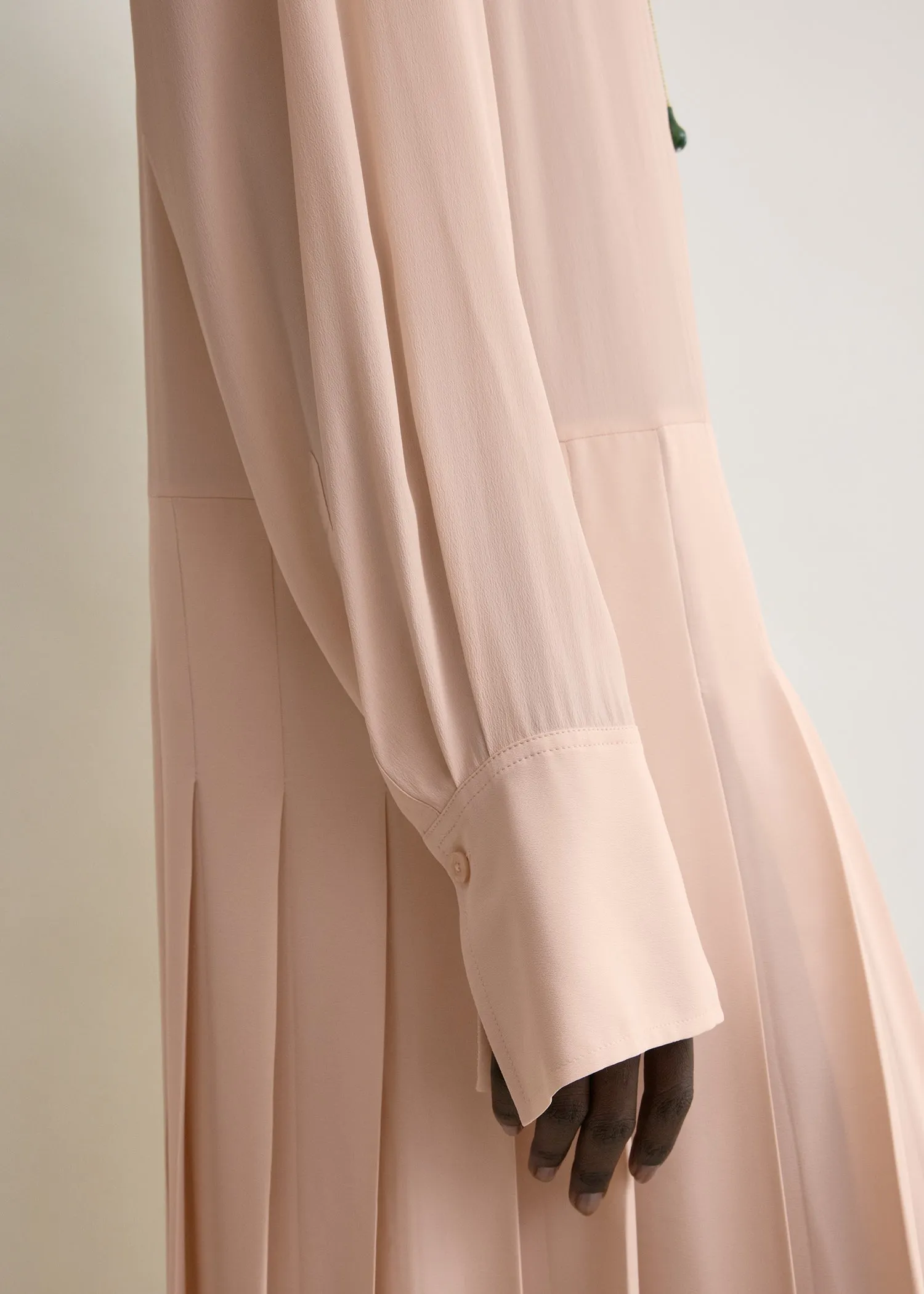 Pleated shirtdress dusty pink sold by Toteme product image thumbnail 4