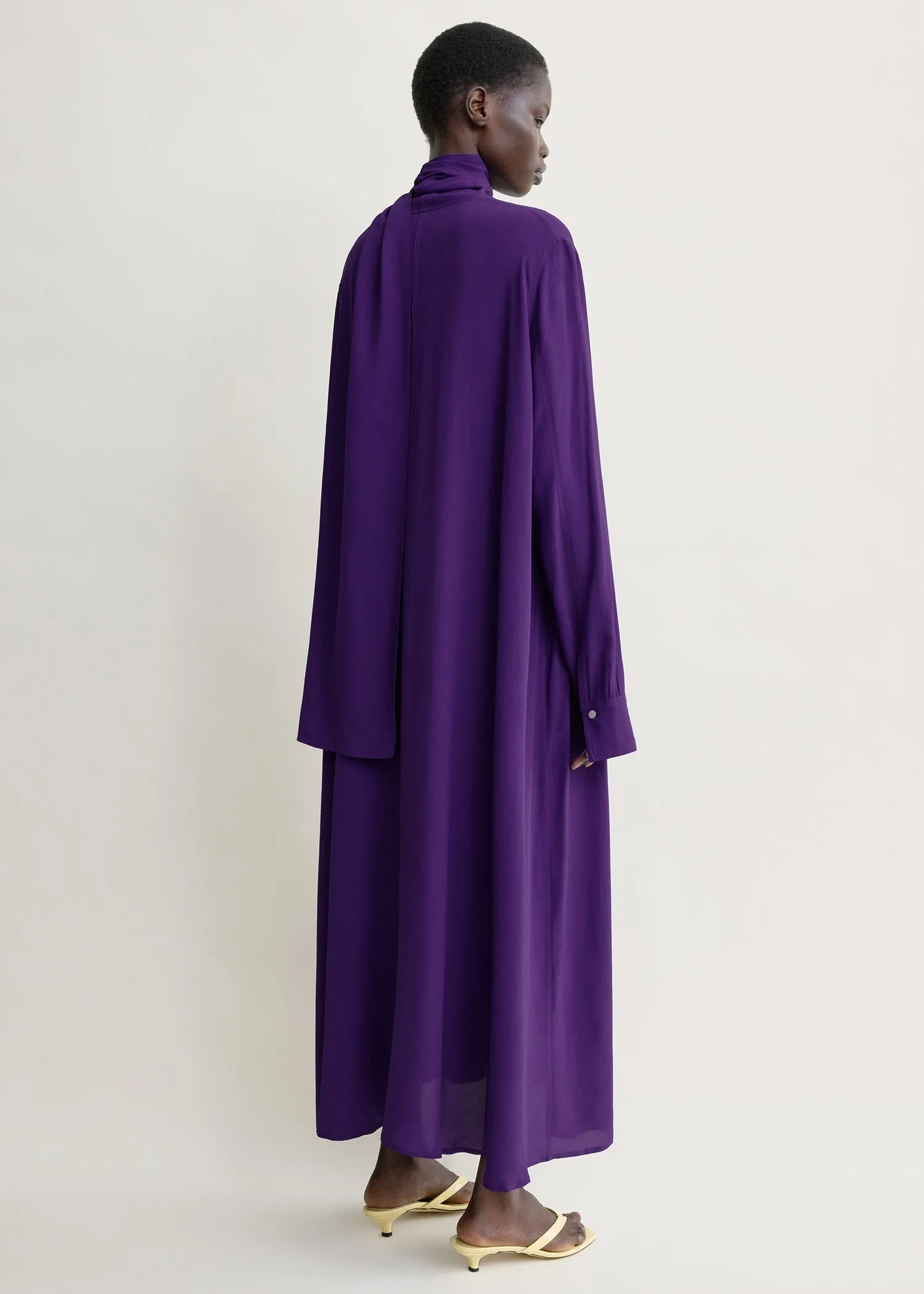 Rounded neckline dress amethyst sold by Toteme product image thumbnail 3