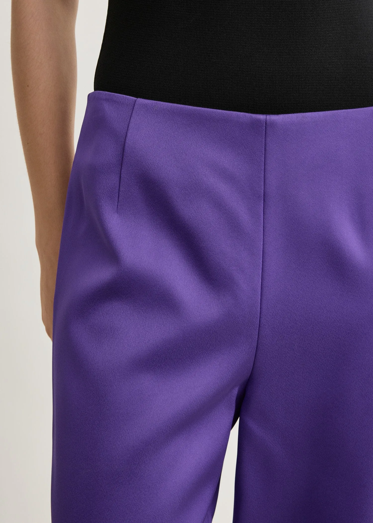 Fluid satin trousers violet sold by Toteme product image thumbnail 5