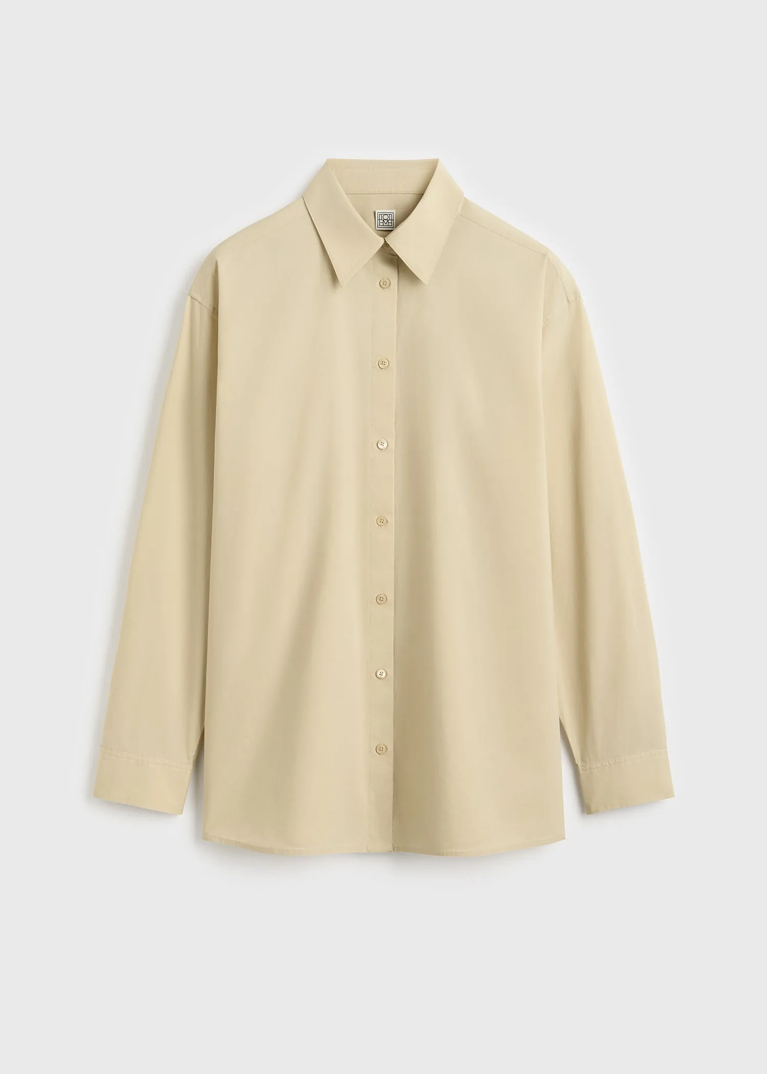 Classic tumbled shirt peanut sold by Toteme product image thumbnail 5