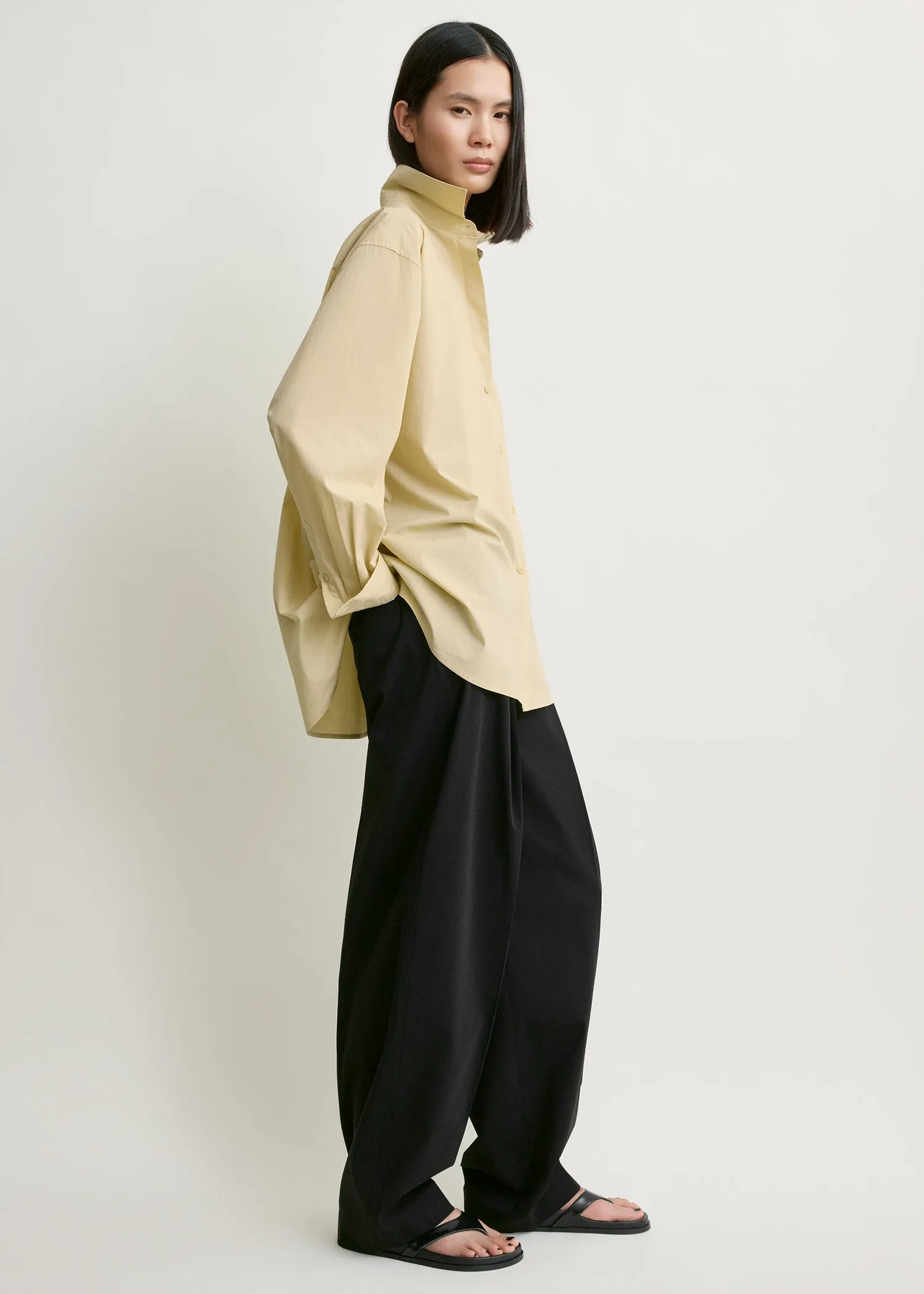 Classic tumbled shirt peanut sold by Toteme product image thumbnail 2