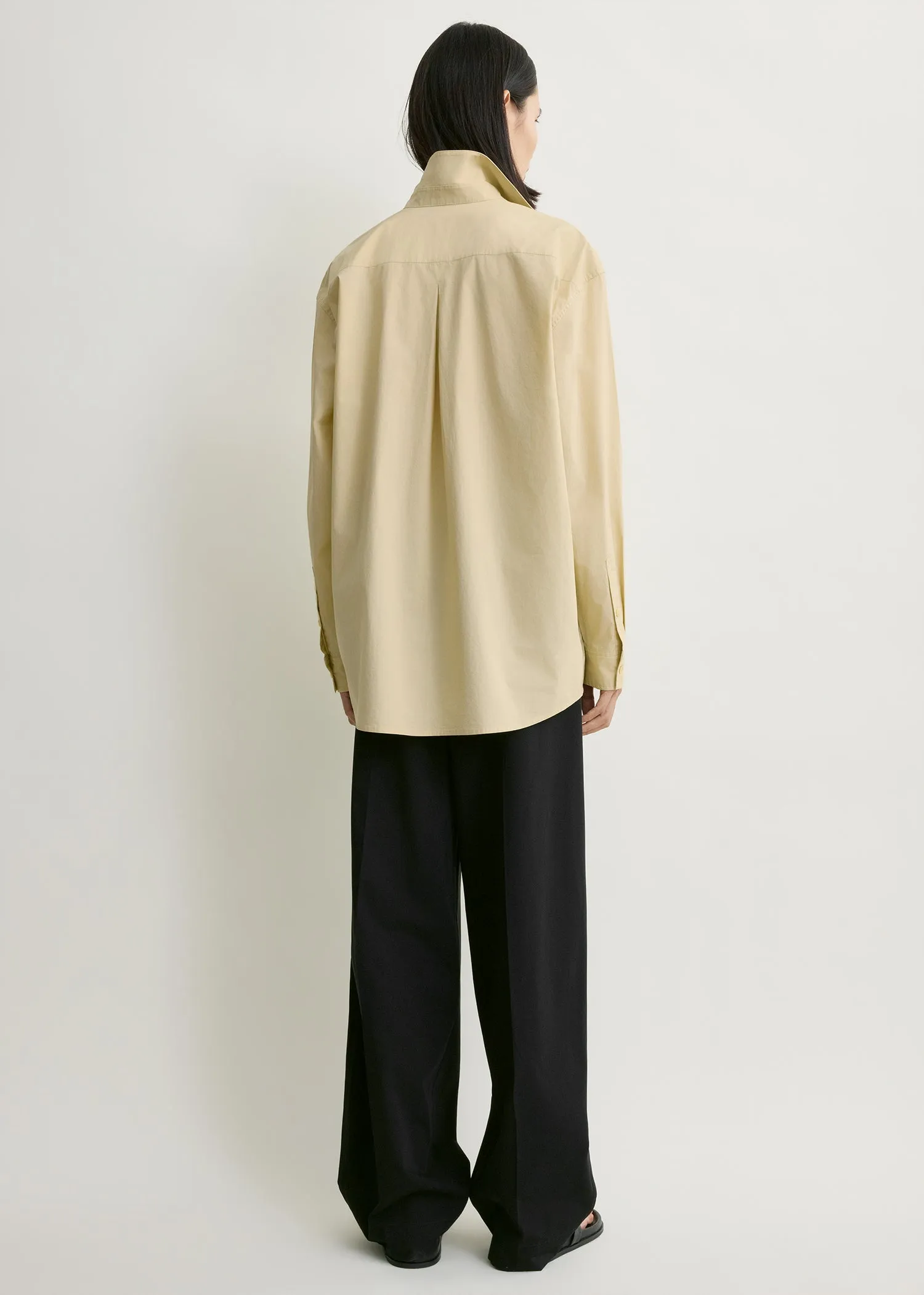Classic tumbled shirt peanut sold by Toteme product image thumbnail 3