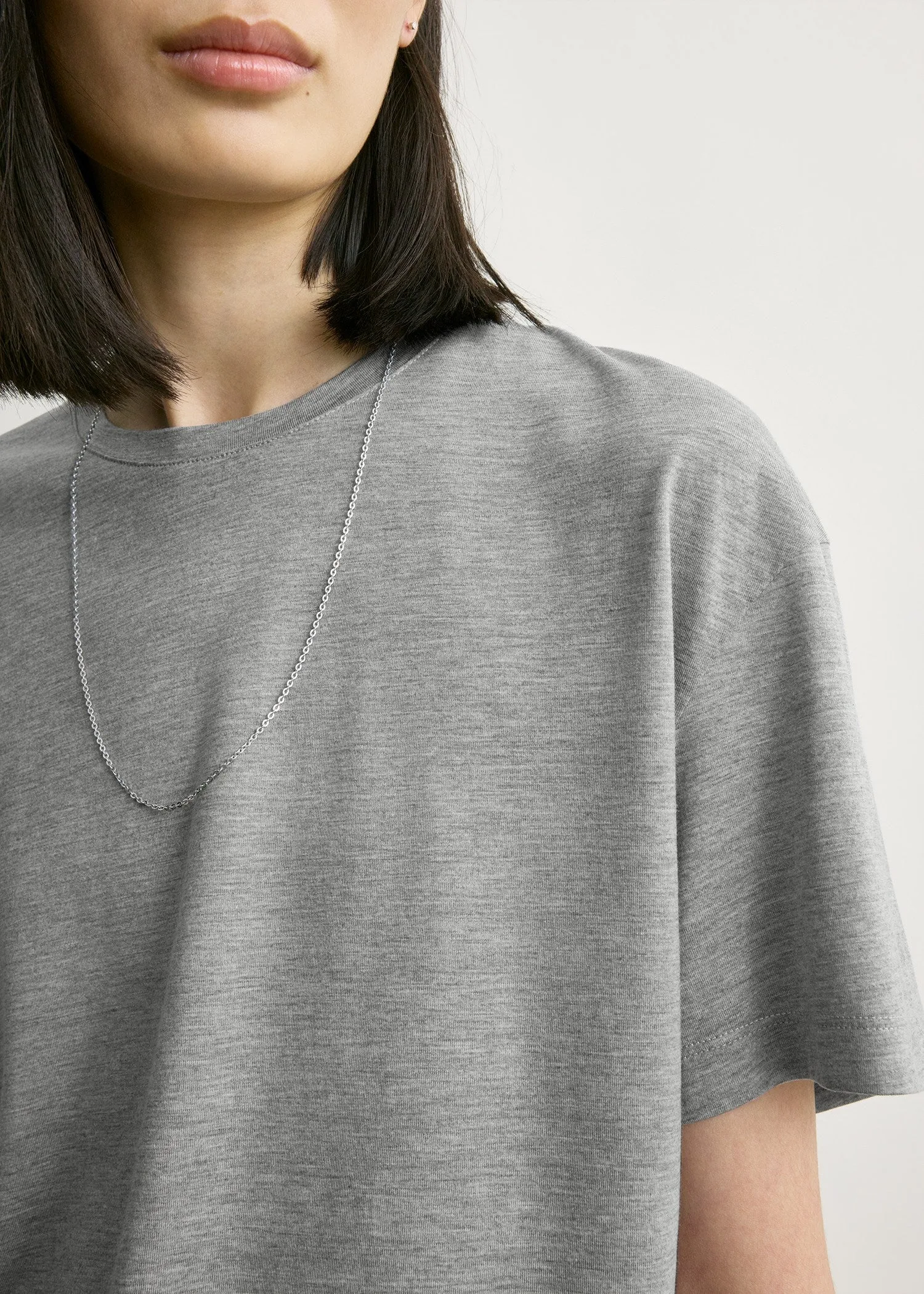 Classic tee mid grey melange sold by Toteme product image thumbnail 5