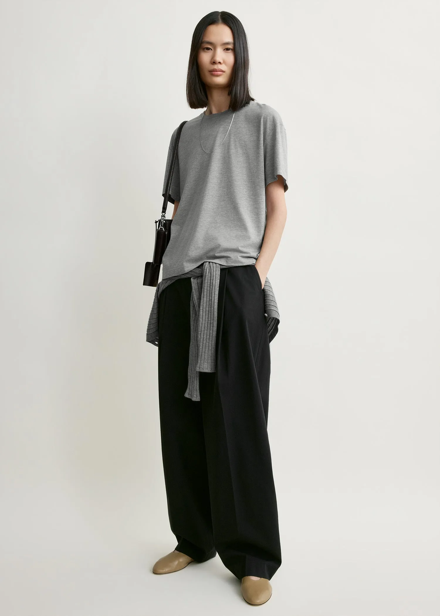 Classic tee mid grey melange sold by Toteme