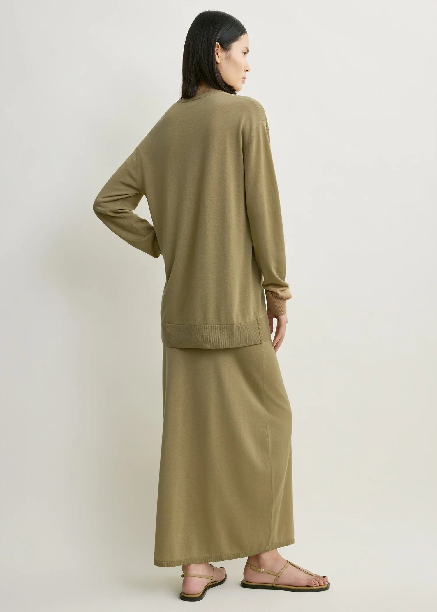 Long-sleeve tee knit desert sold by Toteme product image thumbnail 3