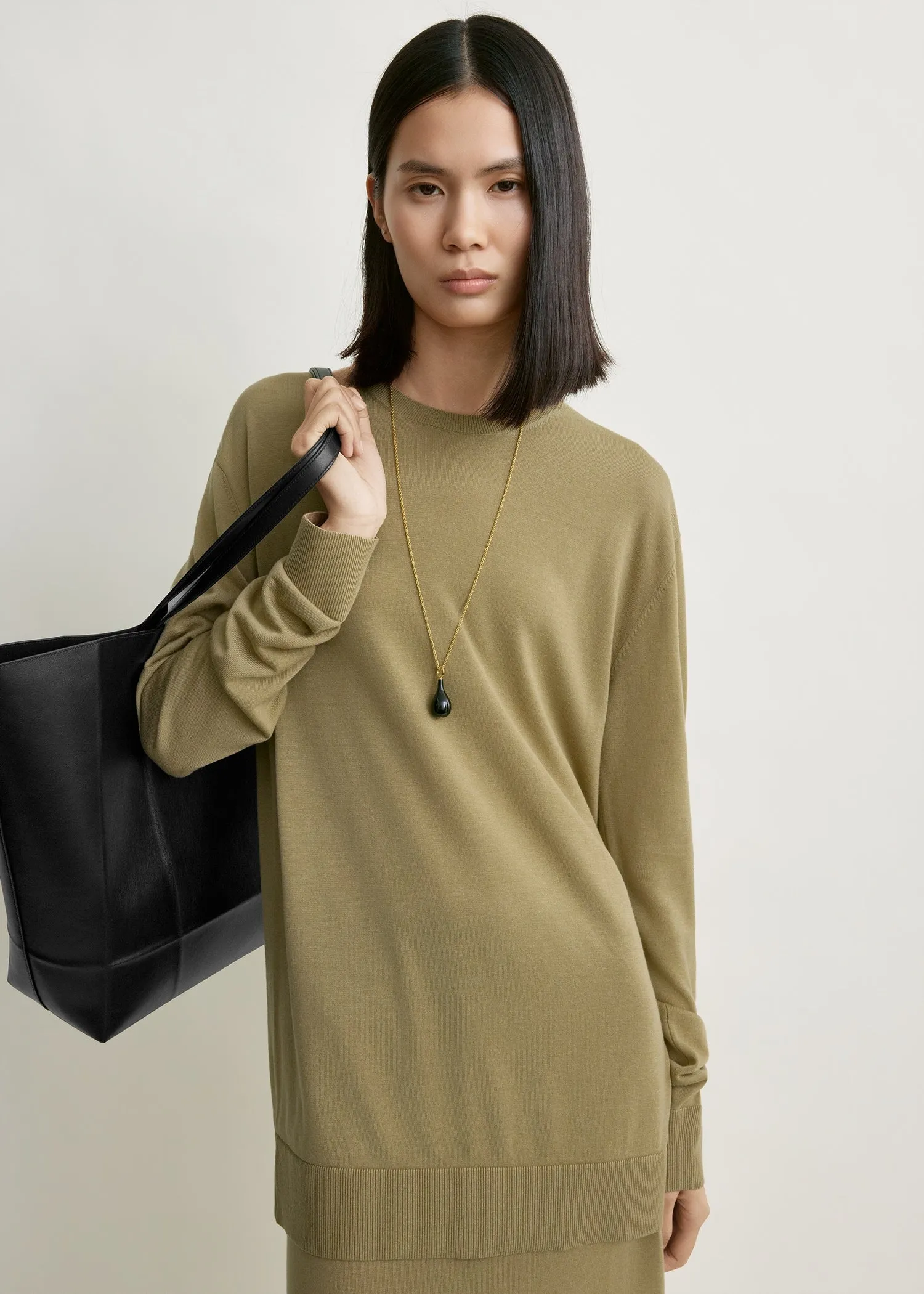 Long-sleeve tee knit desert sold by Toteme product image thumbnail 4