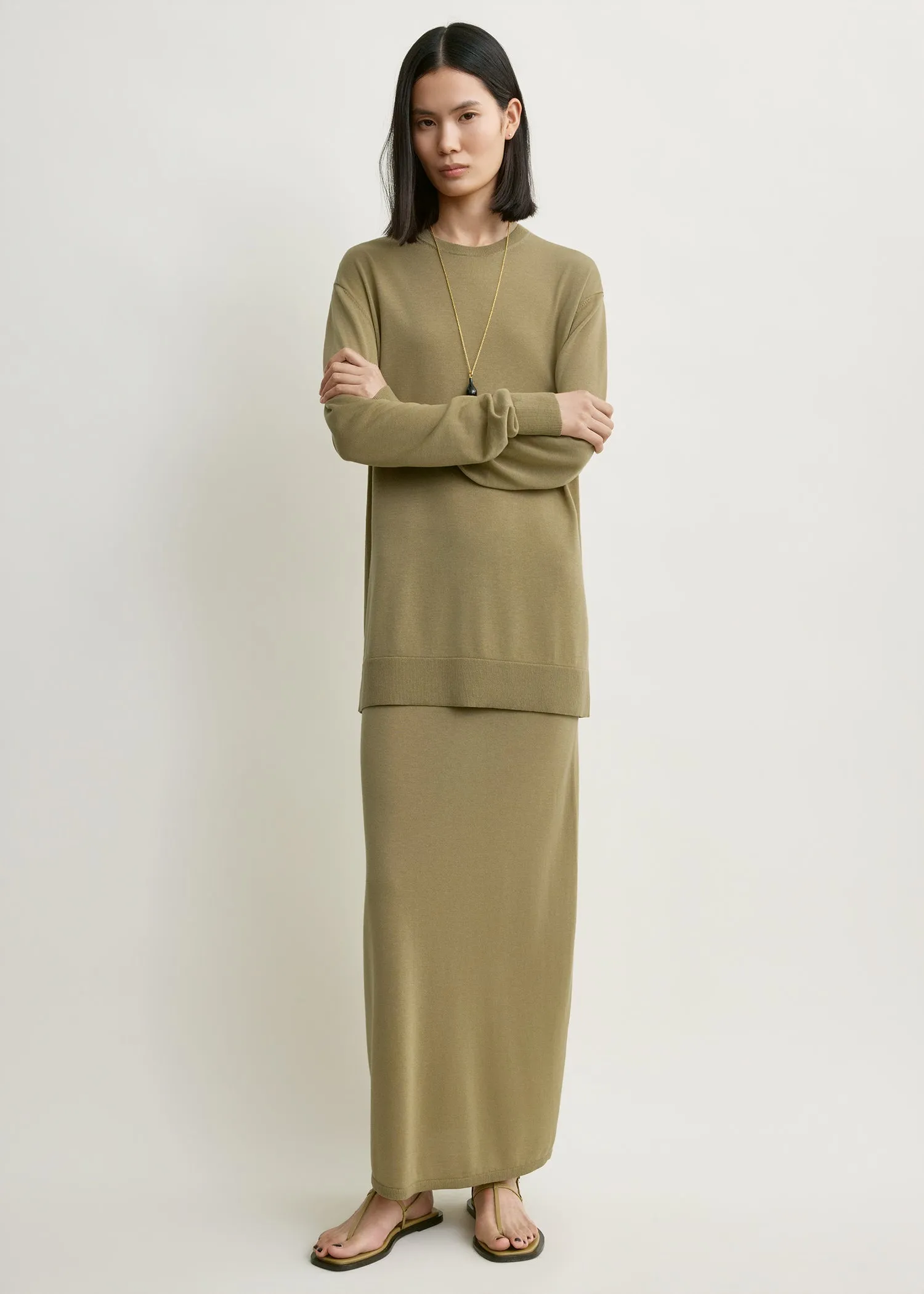 Long-sleeve tee knit desert sold by Toteme product image thumbnail 2