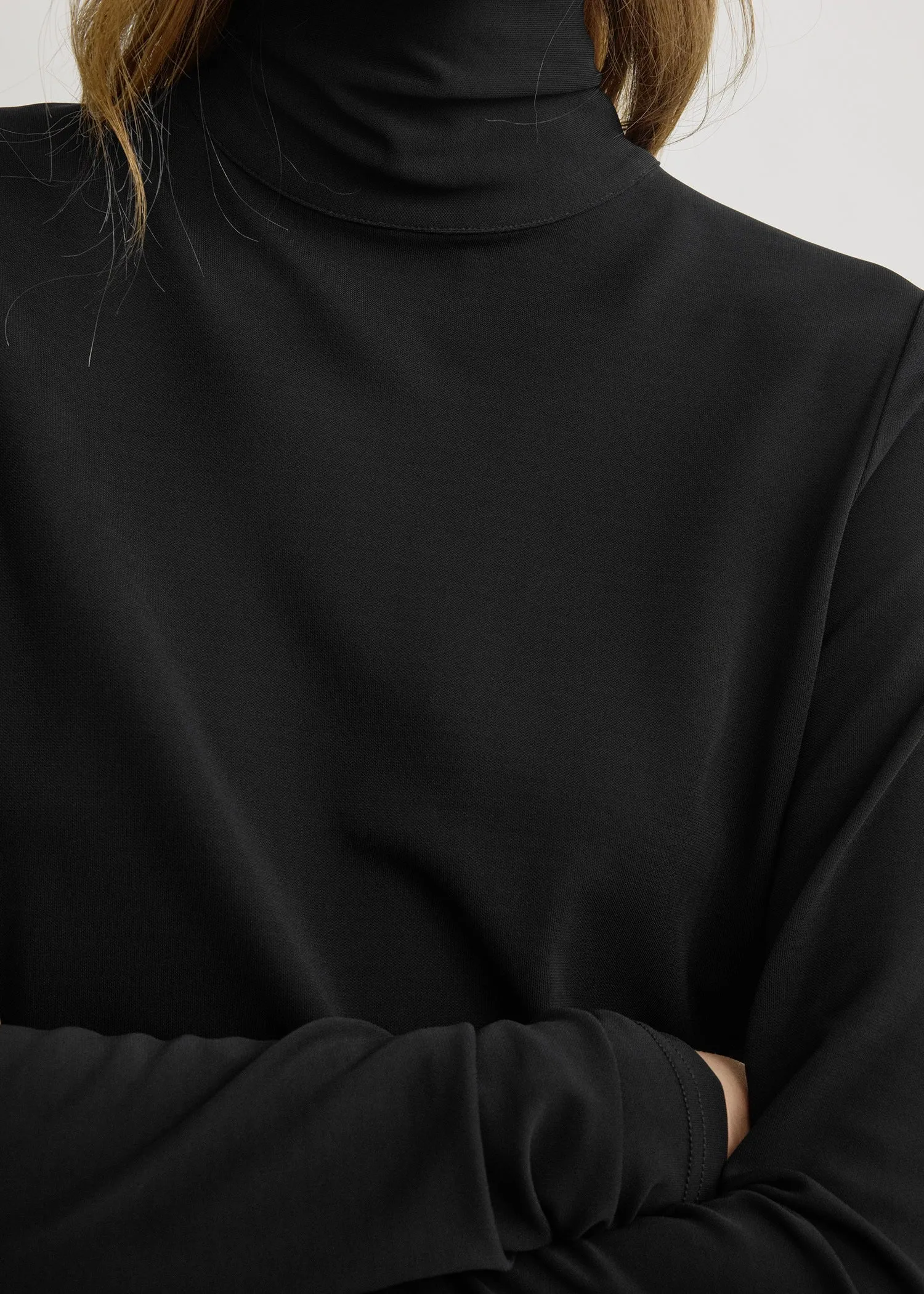 High-neck jersey top black sold by Toteme product image thumbnail 5