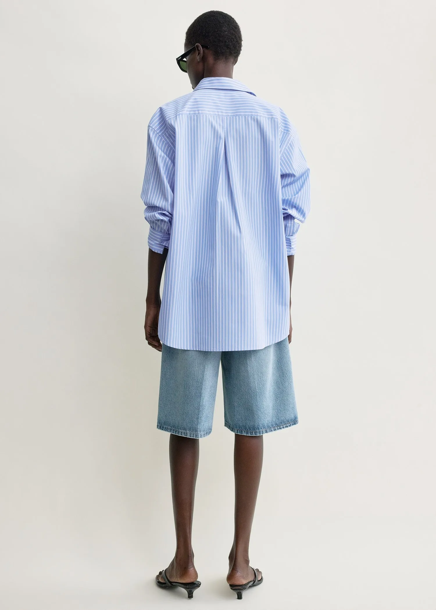 Classic stripe shirt blue/white sold by Toteme product image thumbnail 3