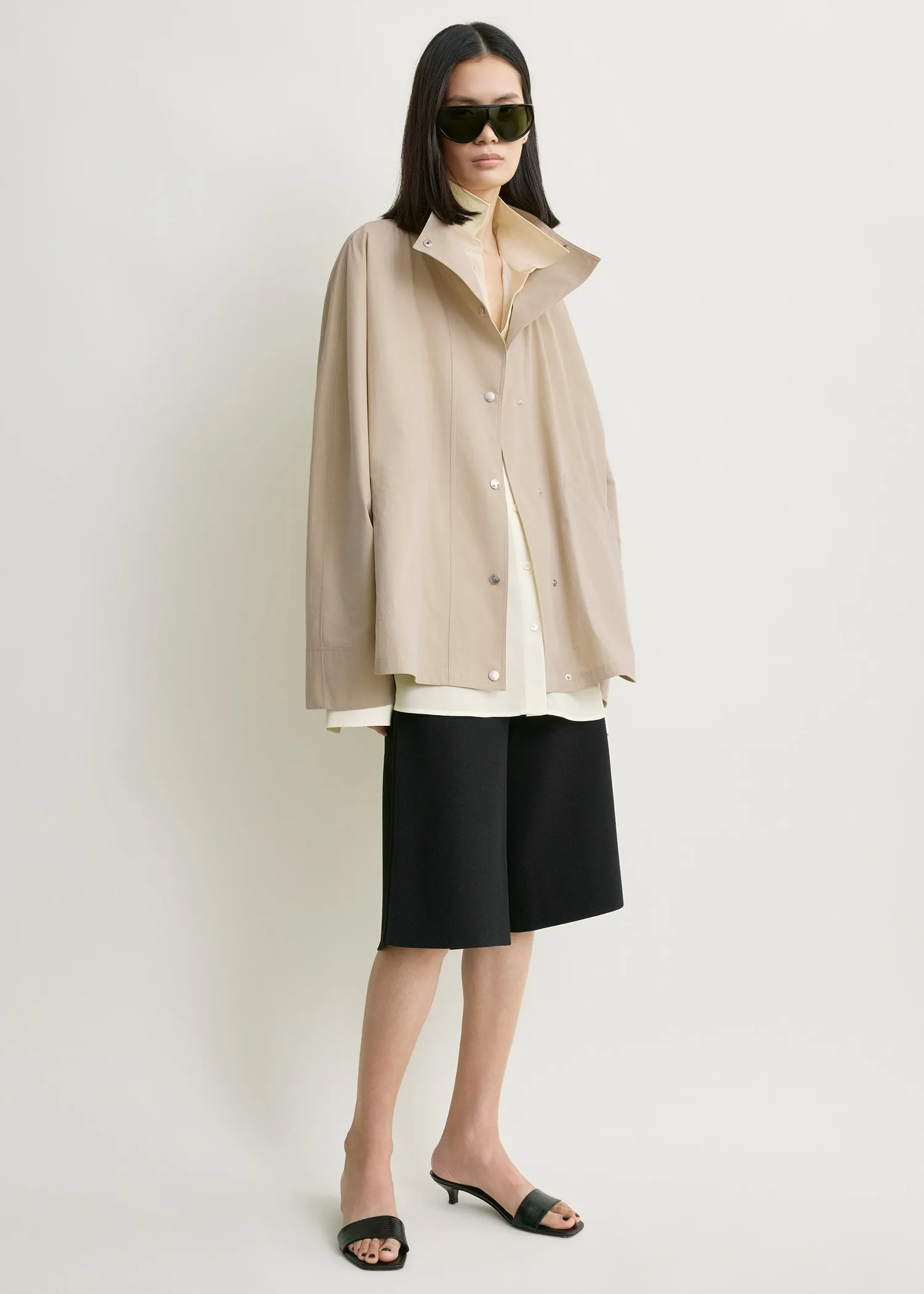 Summer parachute jacket overcast beige sold by Toteme