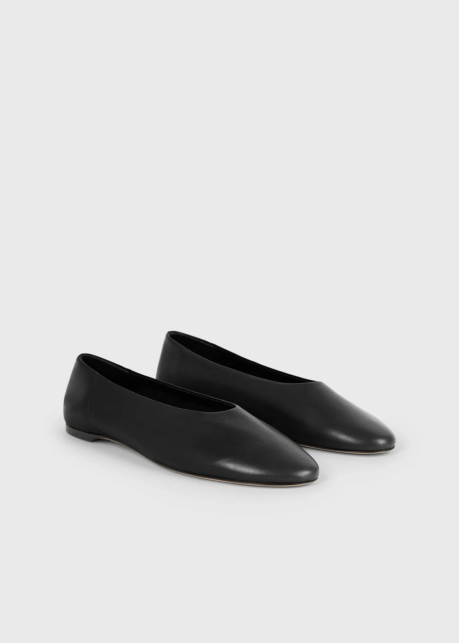 Slip nappa ballerinas black sold by Toteme product image thumbnail 4