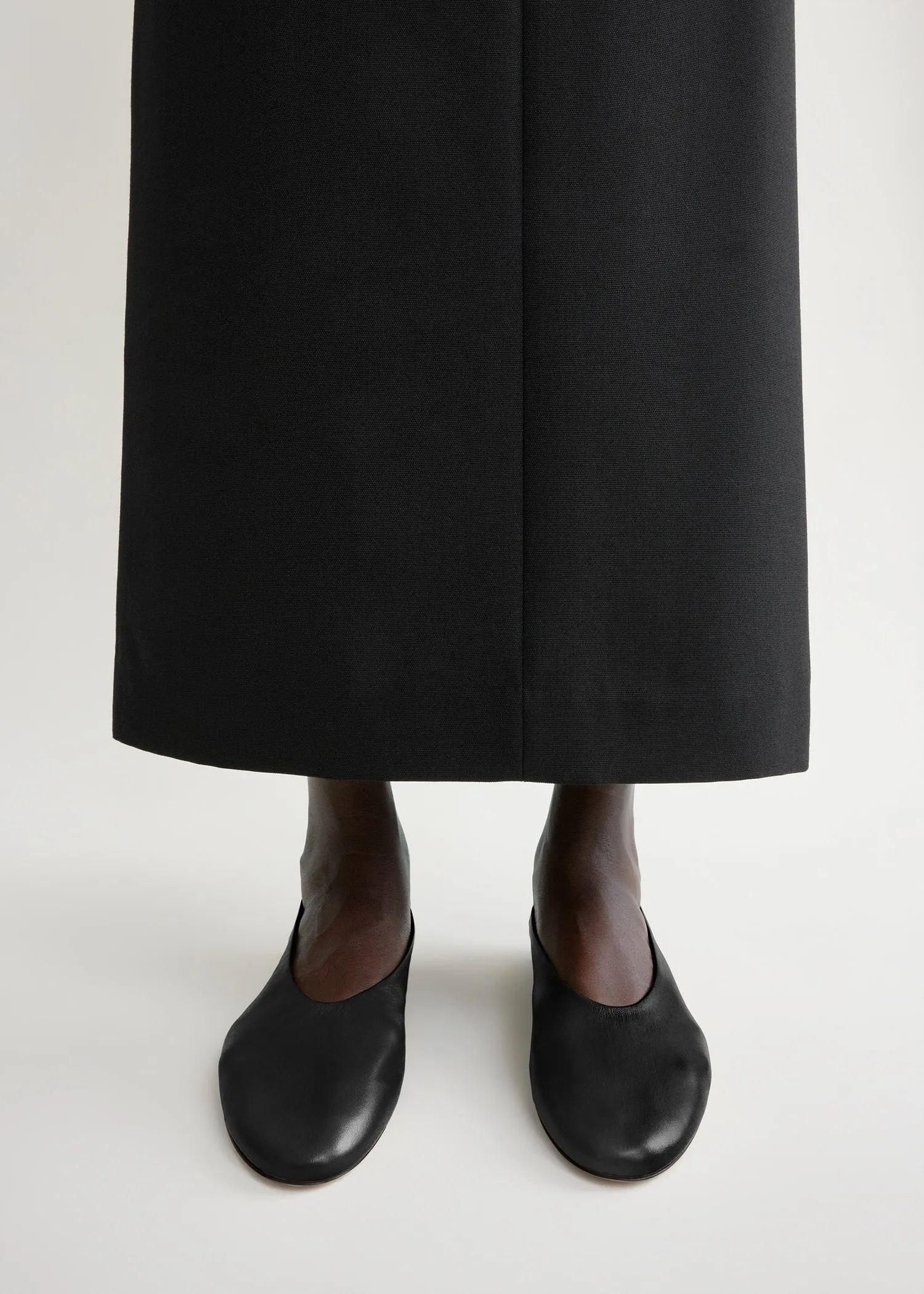 Slip nappa ballerinas black sold by Toteme product image thumbnail 2