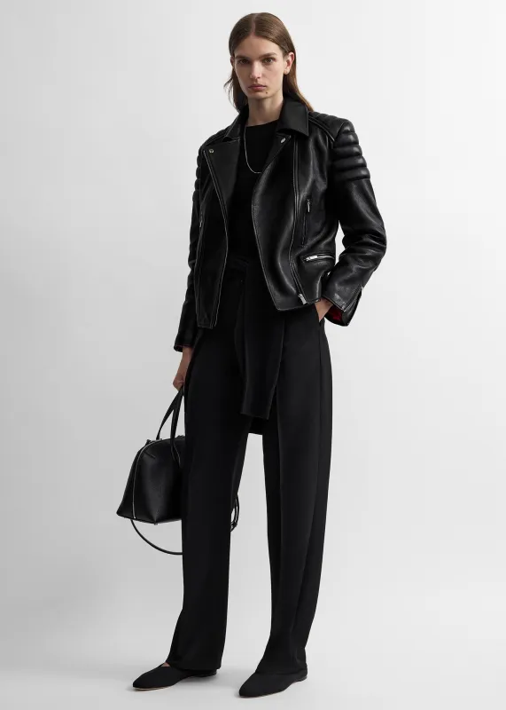 Leather biker black made by Toteme