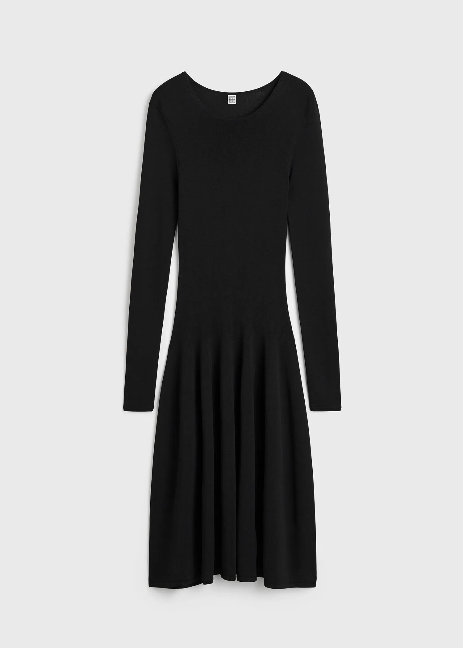 Sculpted knit dress black sold by Toteme product image thumbnail 5
