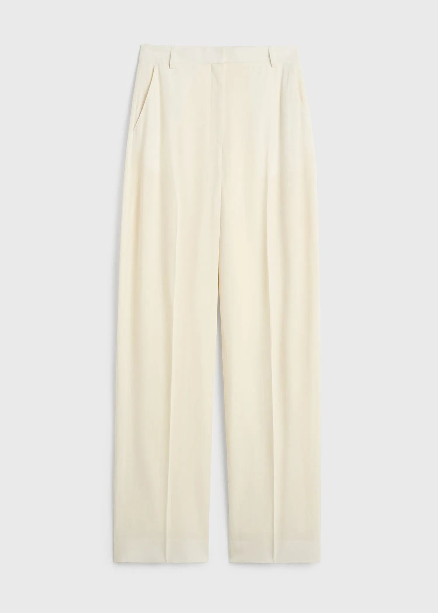 High-waist trousers ecru sold by Toteme product image thumbnail 5