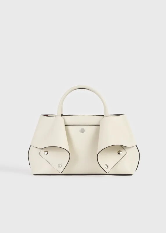Small mercer leather tote stone/red made by Toteme
