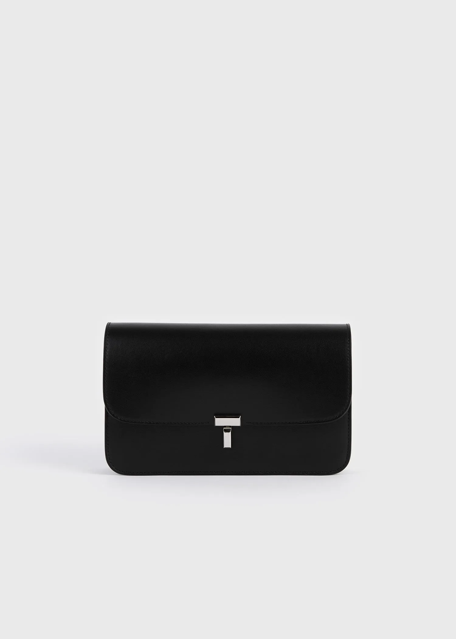 T-lock leather crossbody black sold by Toteme