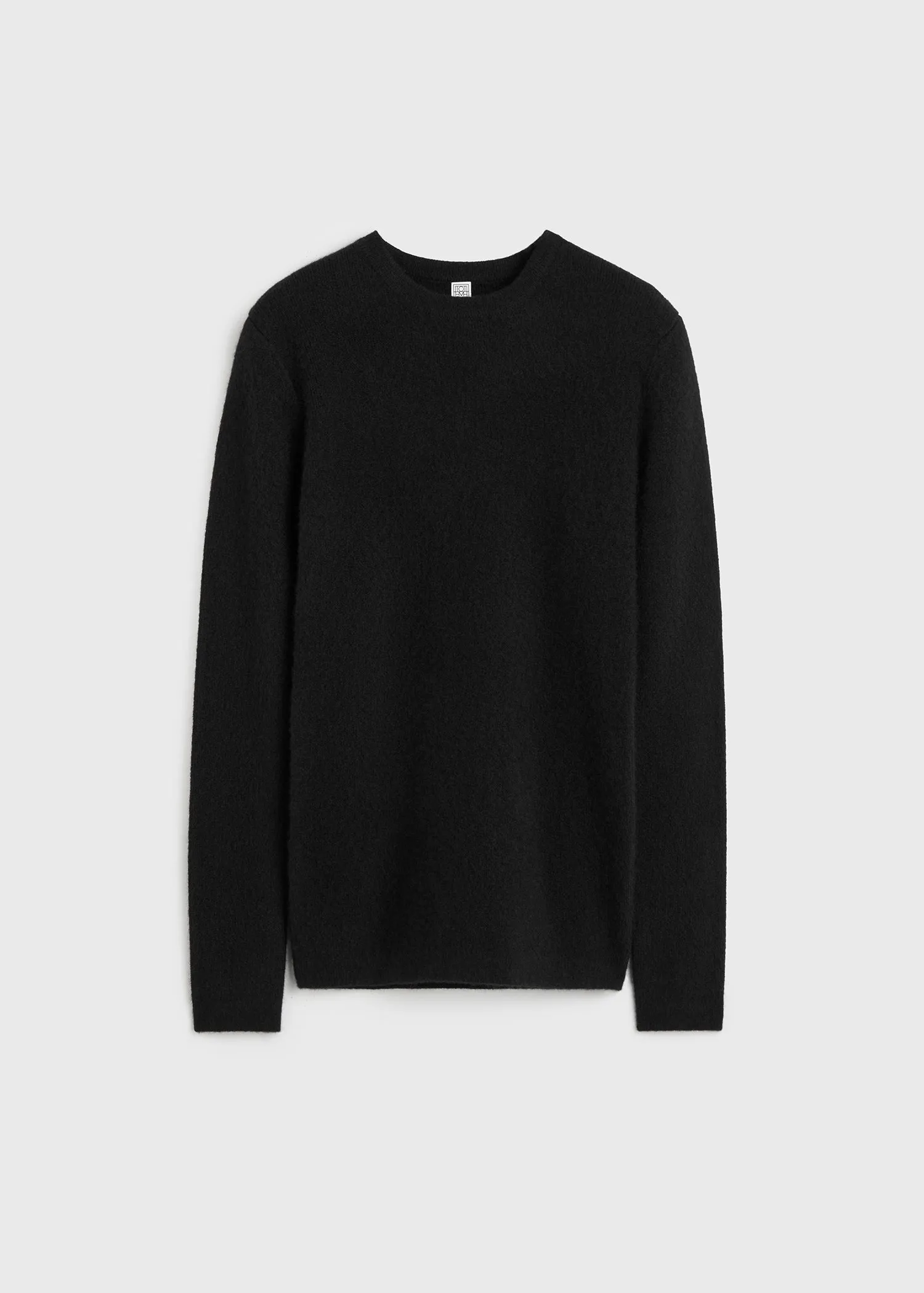 Structured crew knit black sold by Toteme product image thumbnail 5