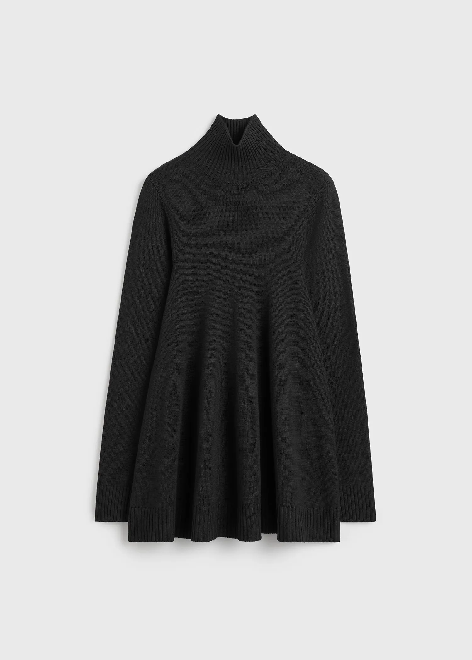 Wool turtleneck top black sold by Toteme product image thumbnail 5