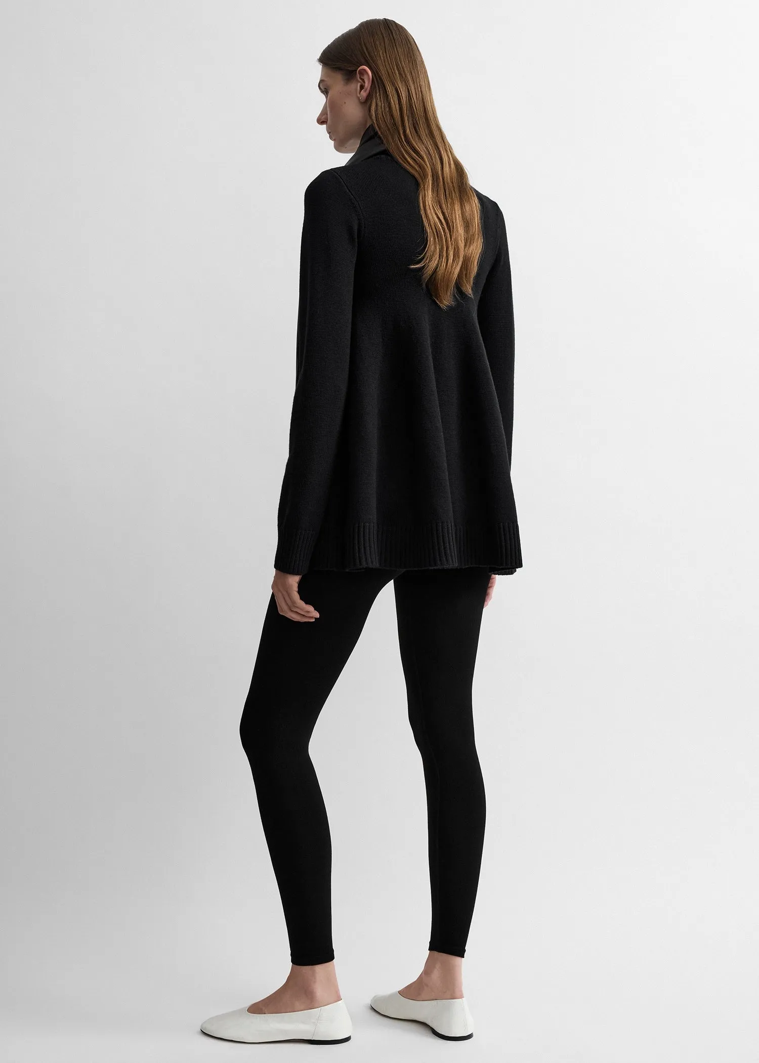 Wool turtleneck top black sold by Toteme product image thumbnail 3