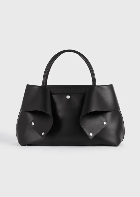 Mercer leather tote black/red made by Toteme