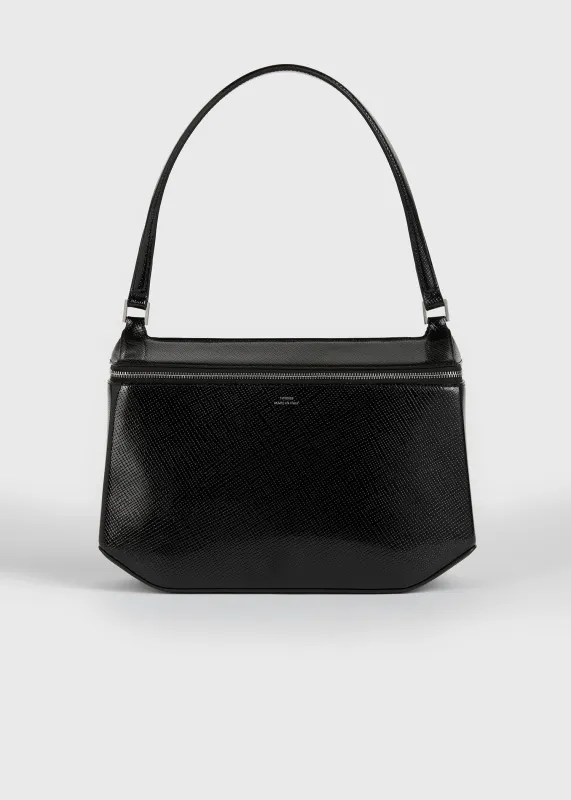 Clip palmellato-patent shoulder black made by Toteme