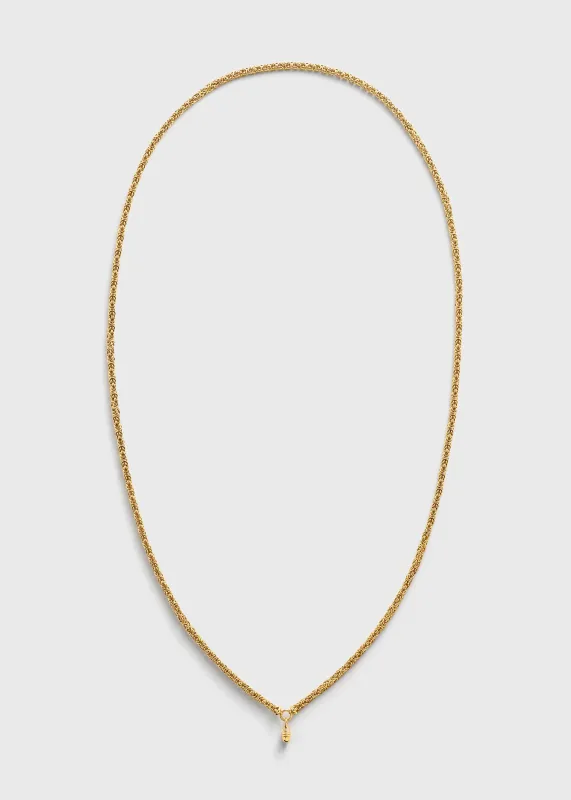 Elongated byzantine necklace gold made by Toteme