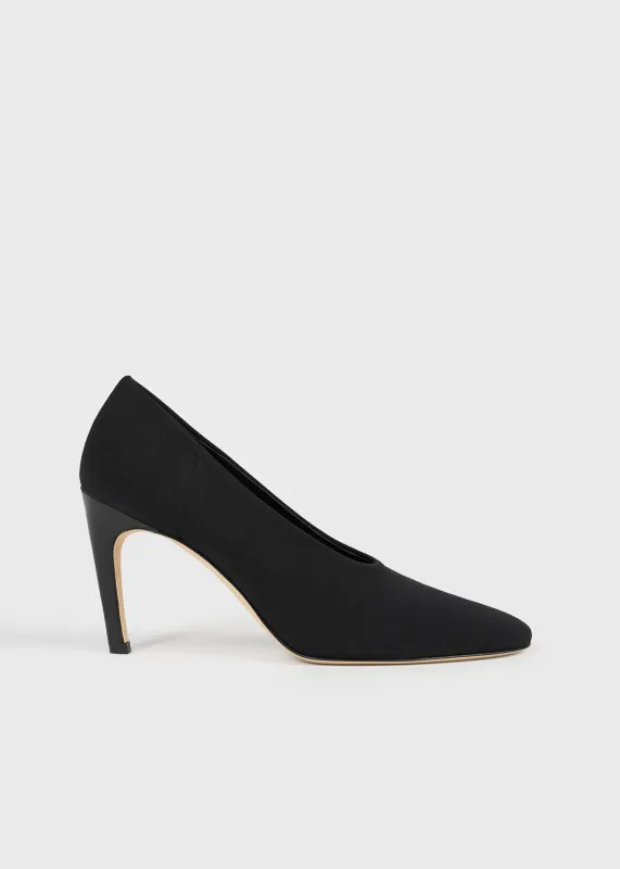 Slip jersey pumps black made by Toteme