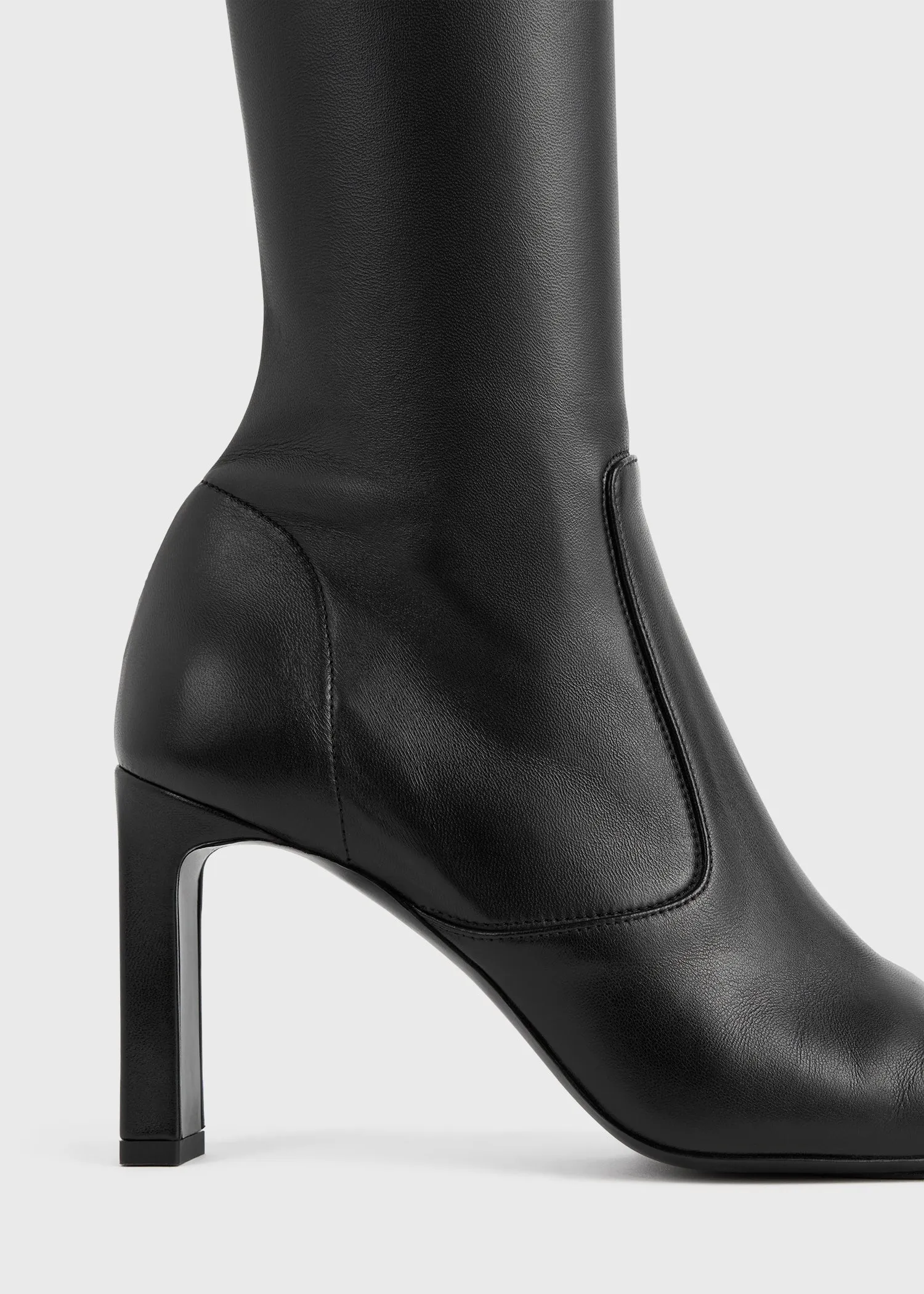 Nappa over-the-knee boots black sold by Toteme product image thumbnail 5