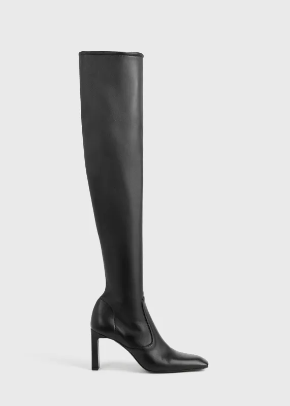 Nappa over-the-knee boots black made by Toteme