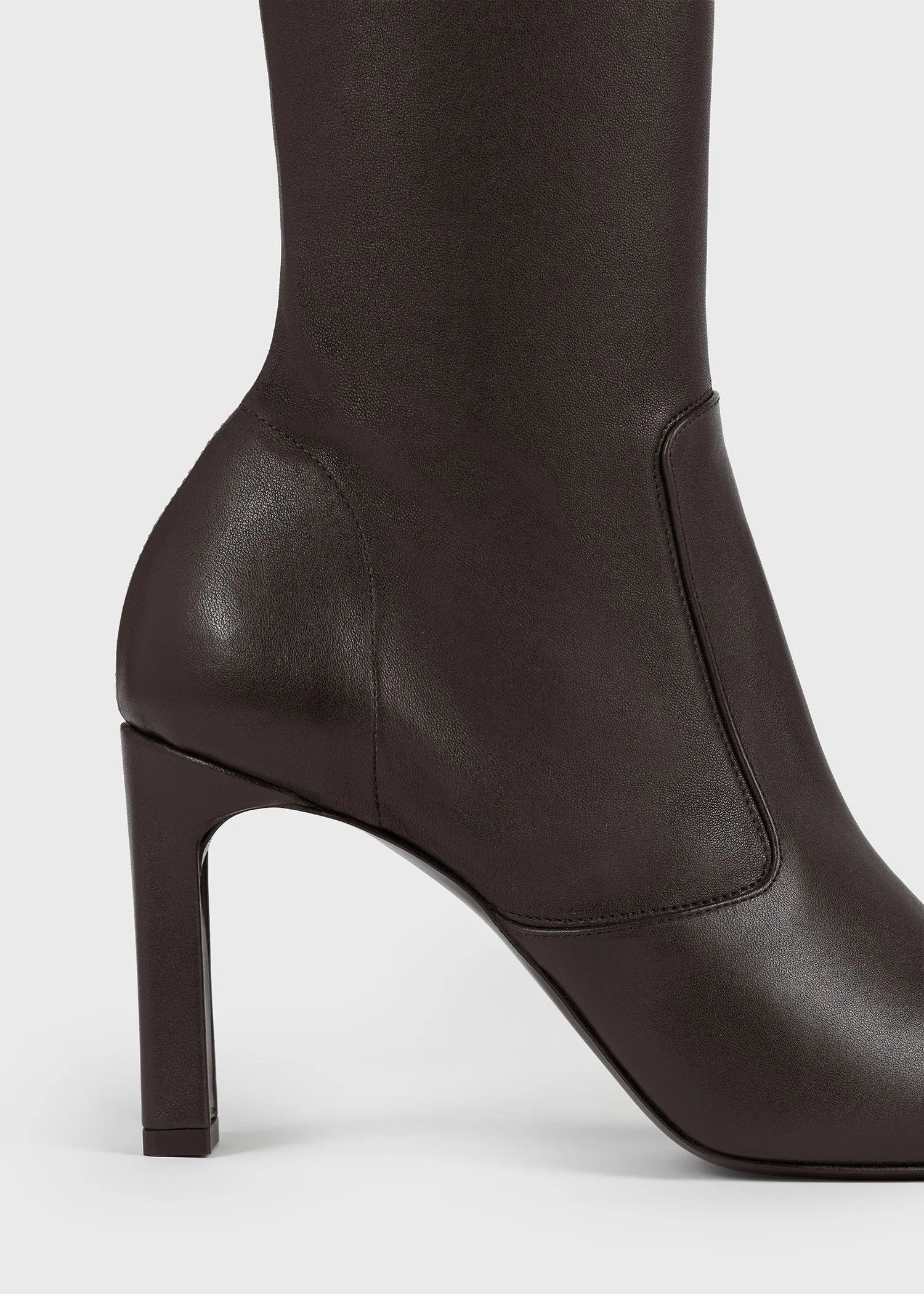 Nappa over-the-knee boots bark sold by Toteme product image thumbnail 5