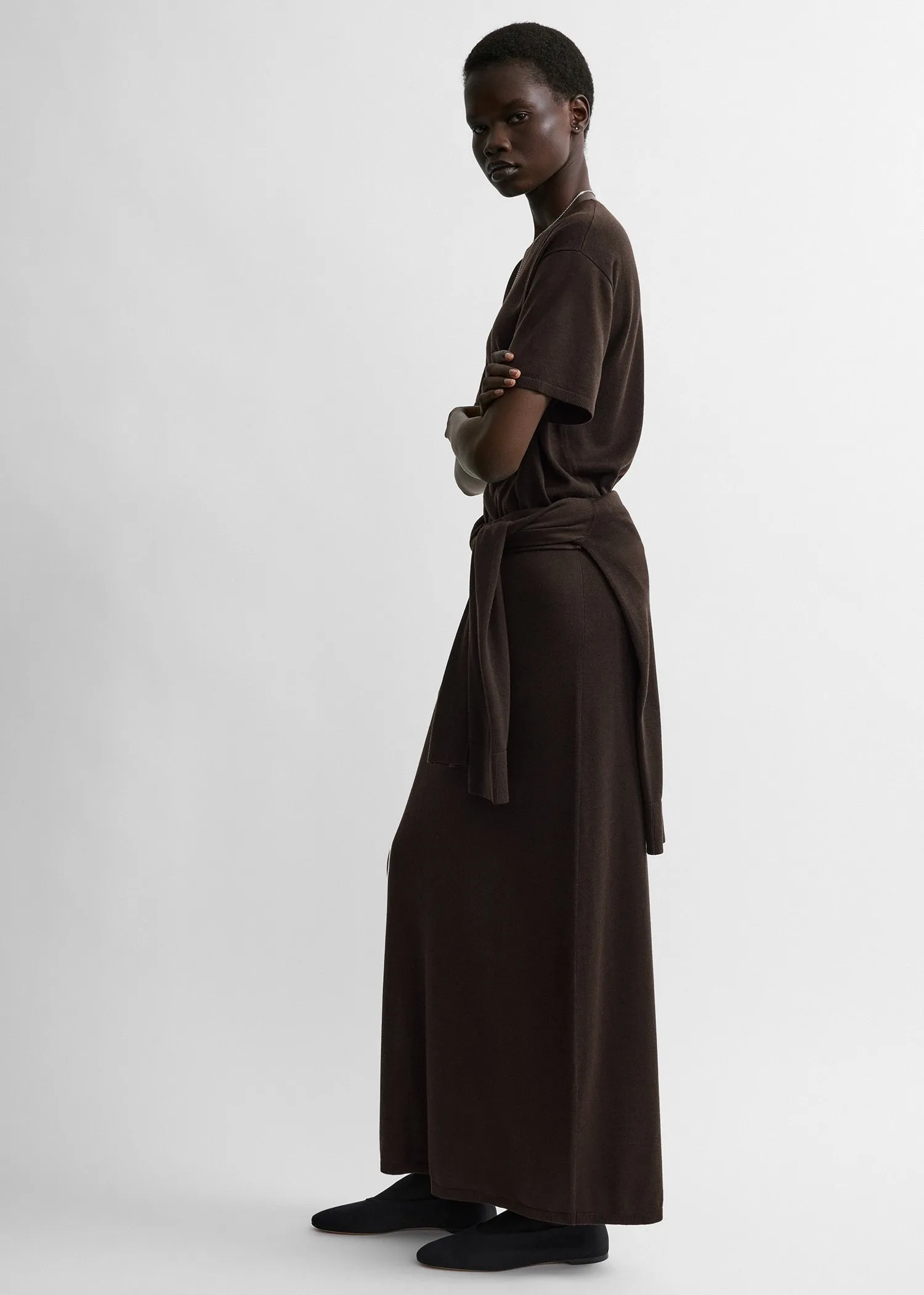 Long knit skirt fondante sold by Toteme product image thumbnail 2