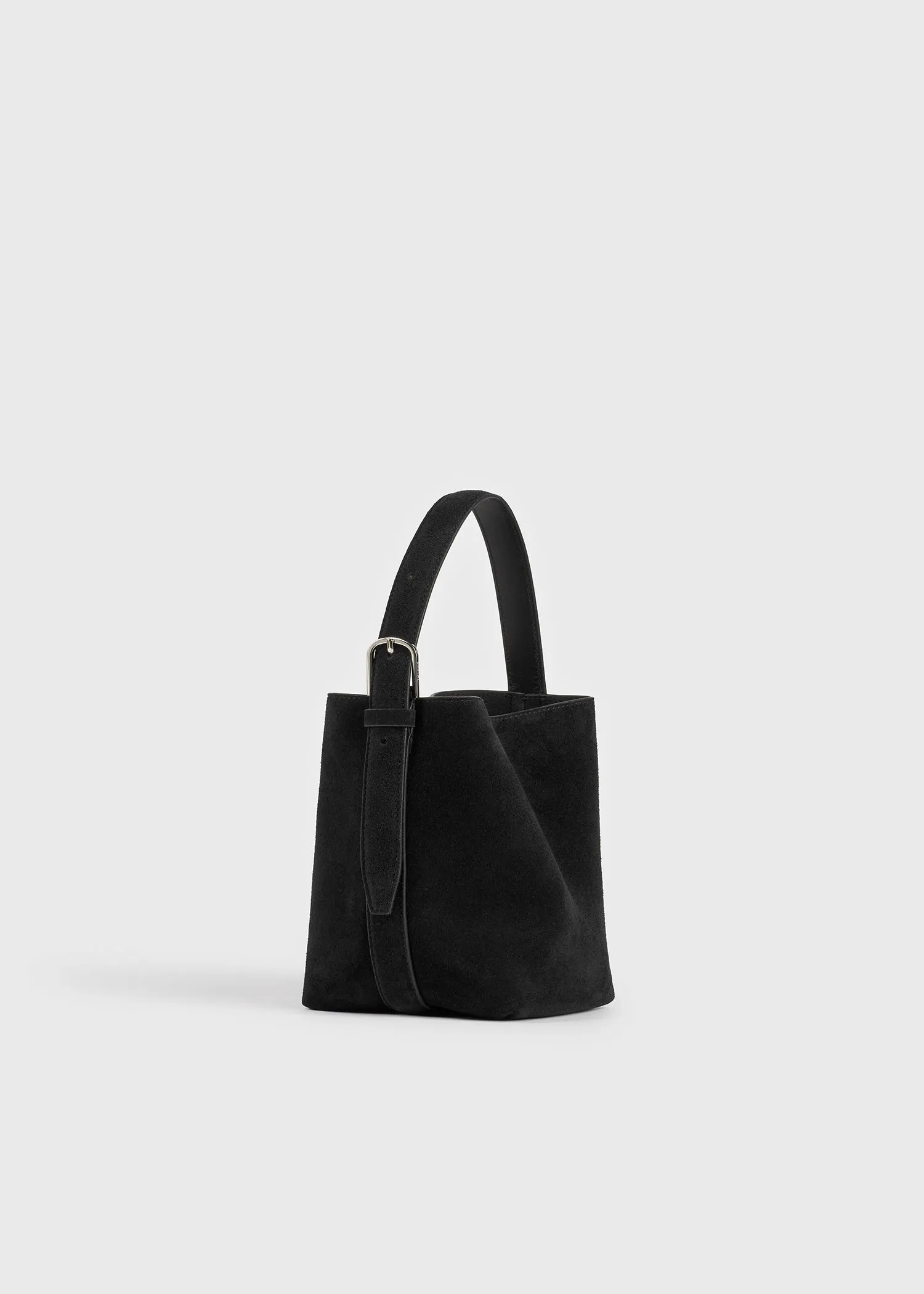 Small Belted suede tote black sold by Toteme product image thumbnail 4