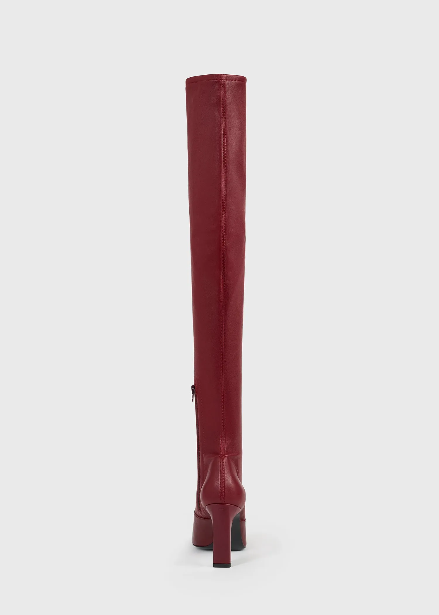 Nappa over-the-knee boots cherry sold by Toteme product image thumbnail 4