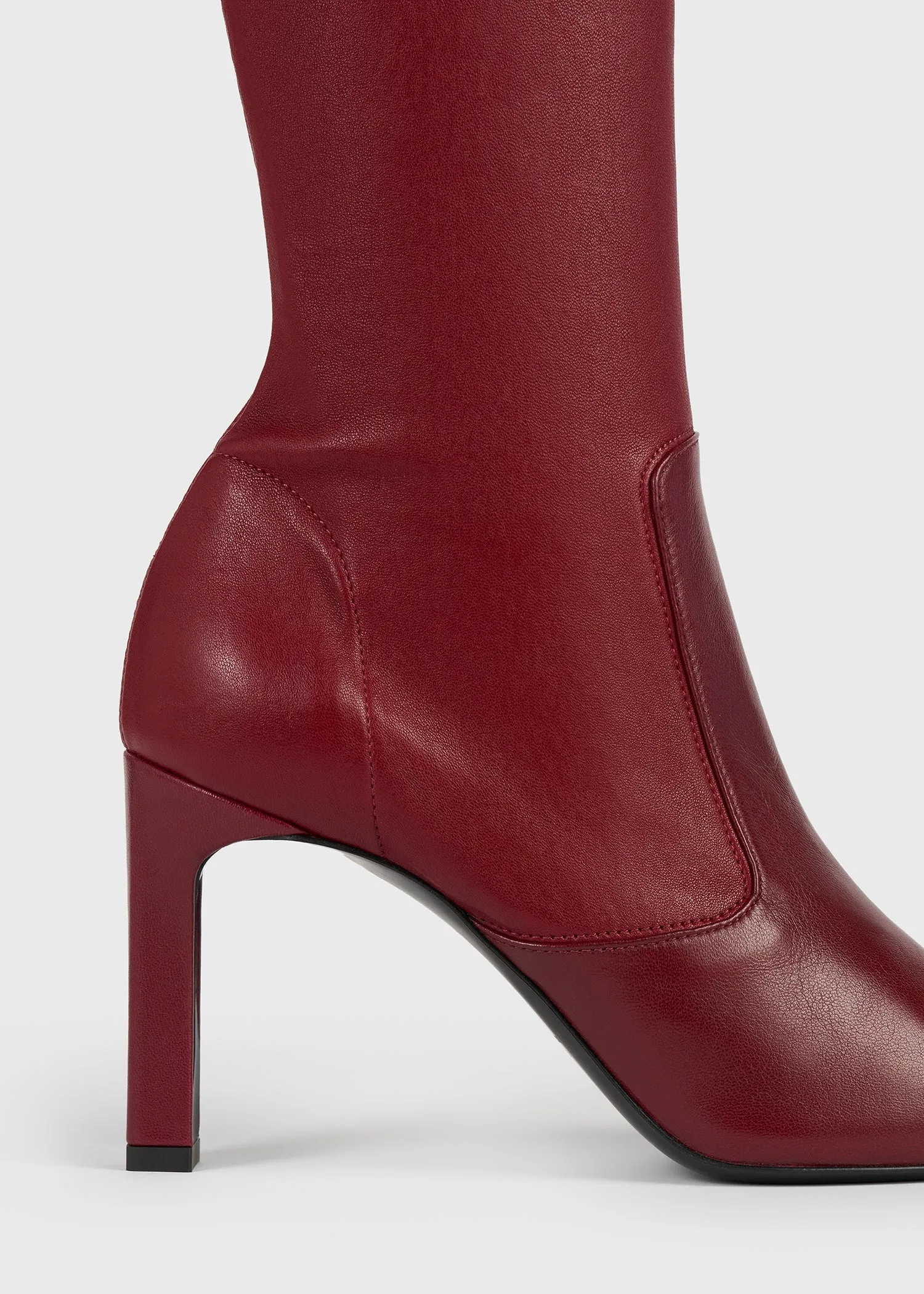 Nappa over-the-knee boots cherry sold by Toteme product image thumbnail 5