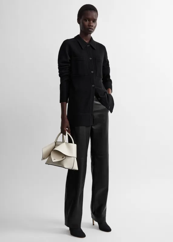 Cashmere shirt black made by Toteme