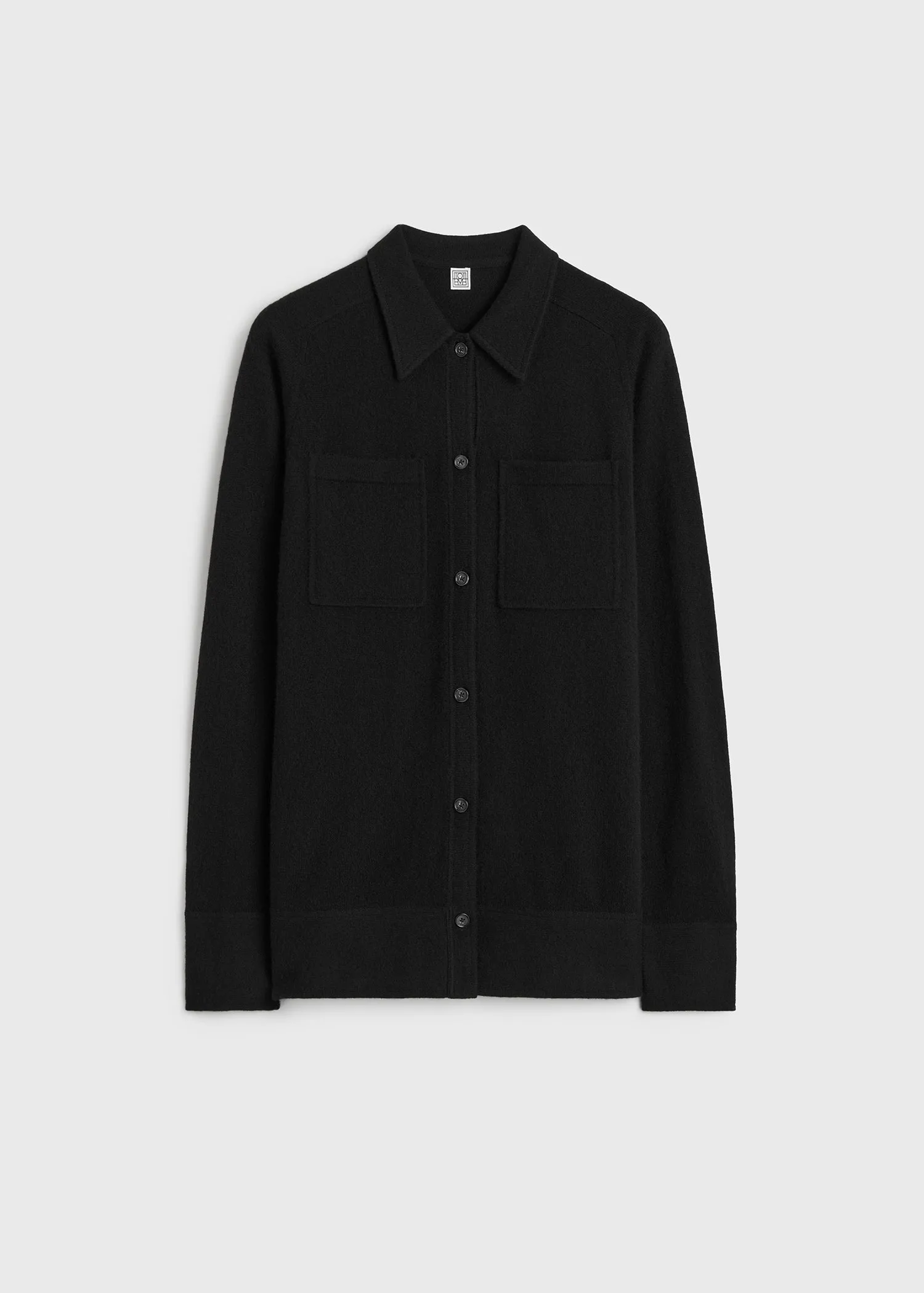 Cashmere shirt black sold by Toteme product image thumbnail 5