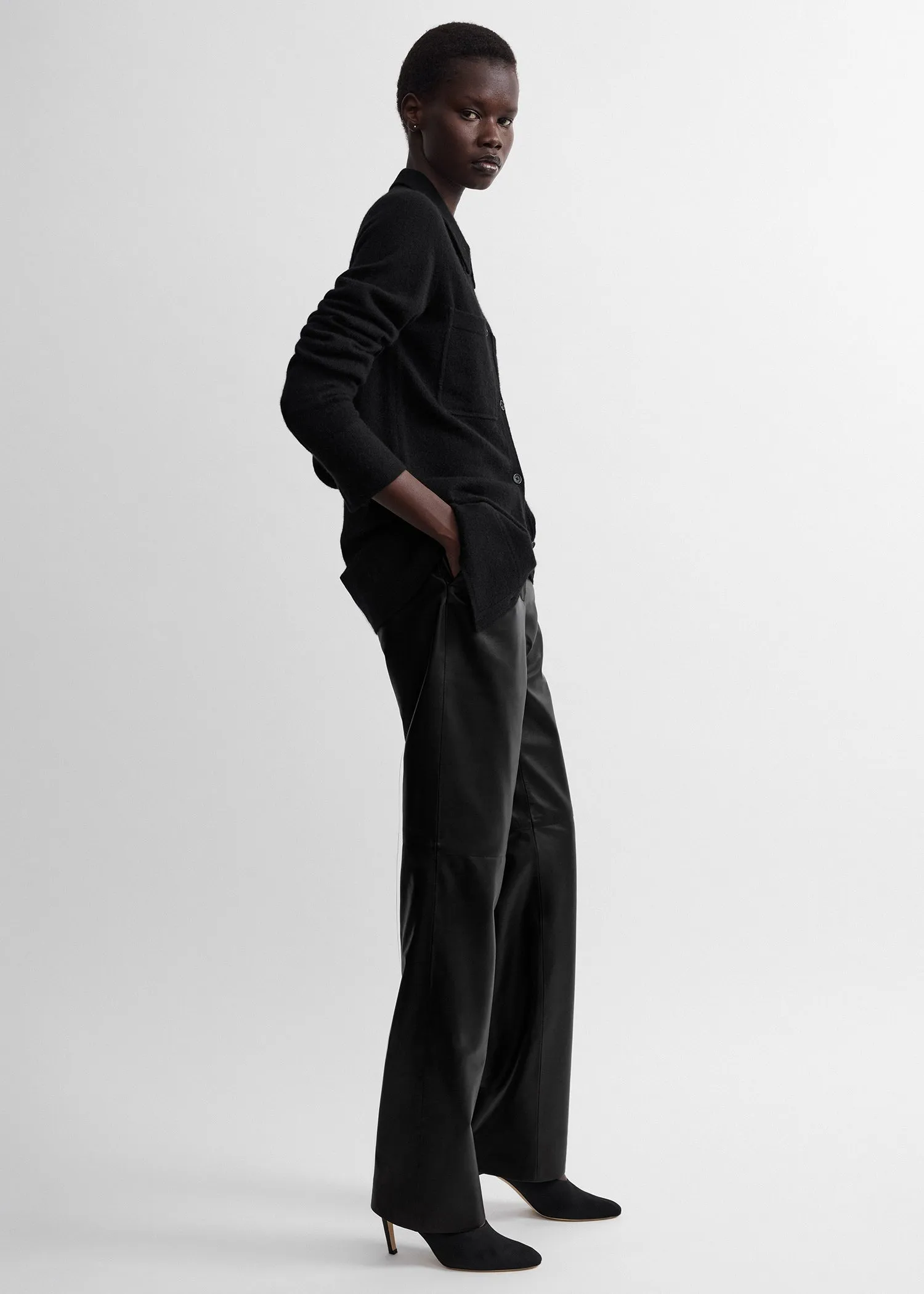 Cashmere shirt black sold by Toteme product image thumbnail 2