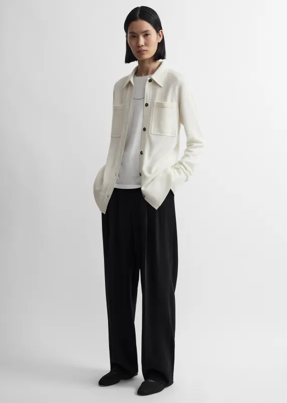 Cashmere shirt white made by Toteme