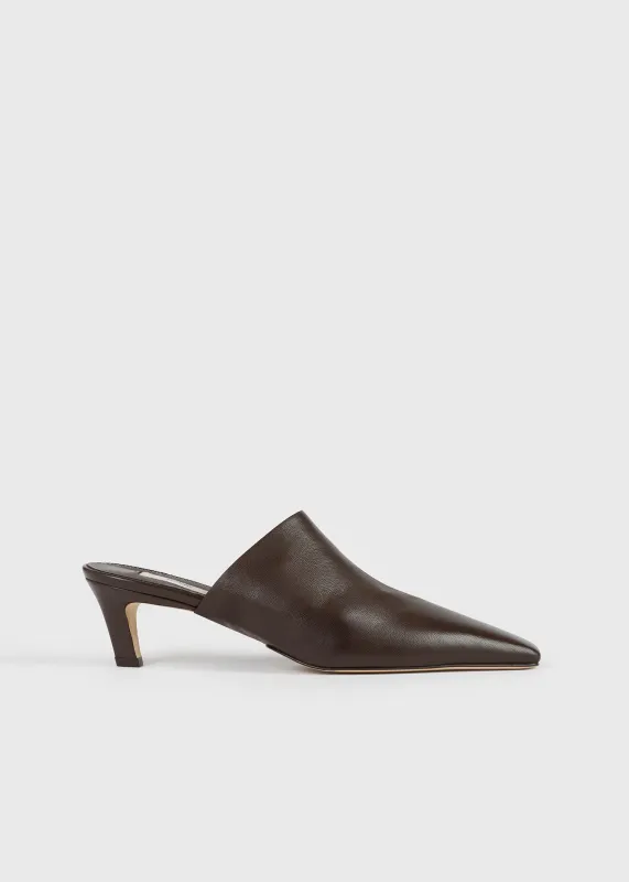 Soft nappa mules bark made by Toteme