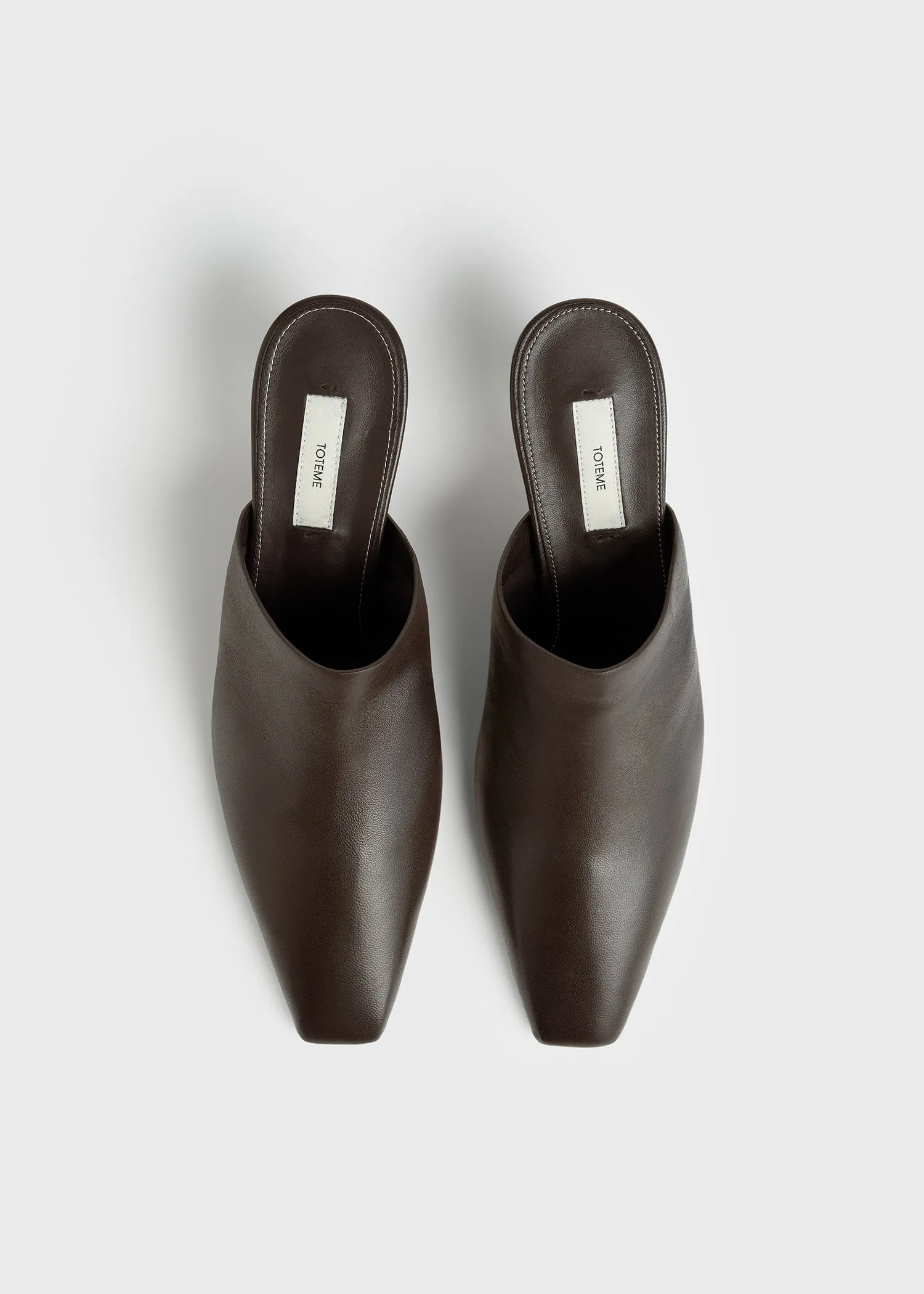 Soft nappa mules bark sold by Toteme product image thumbnail 3