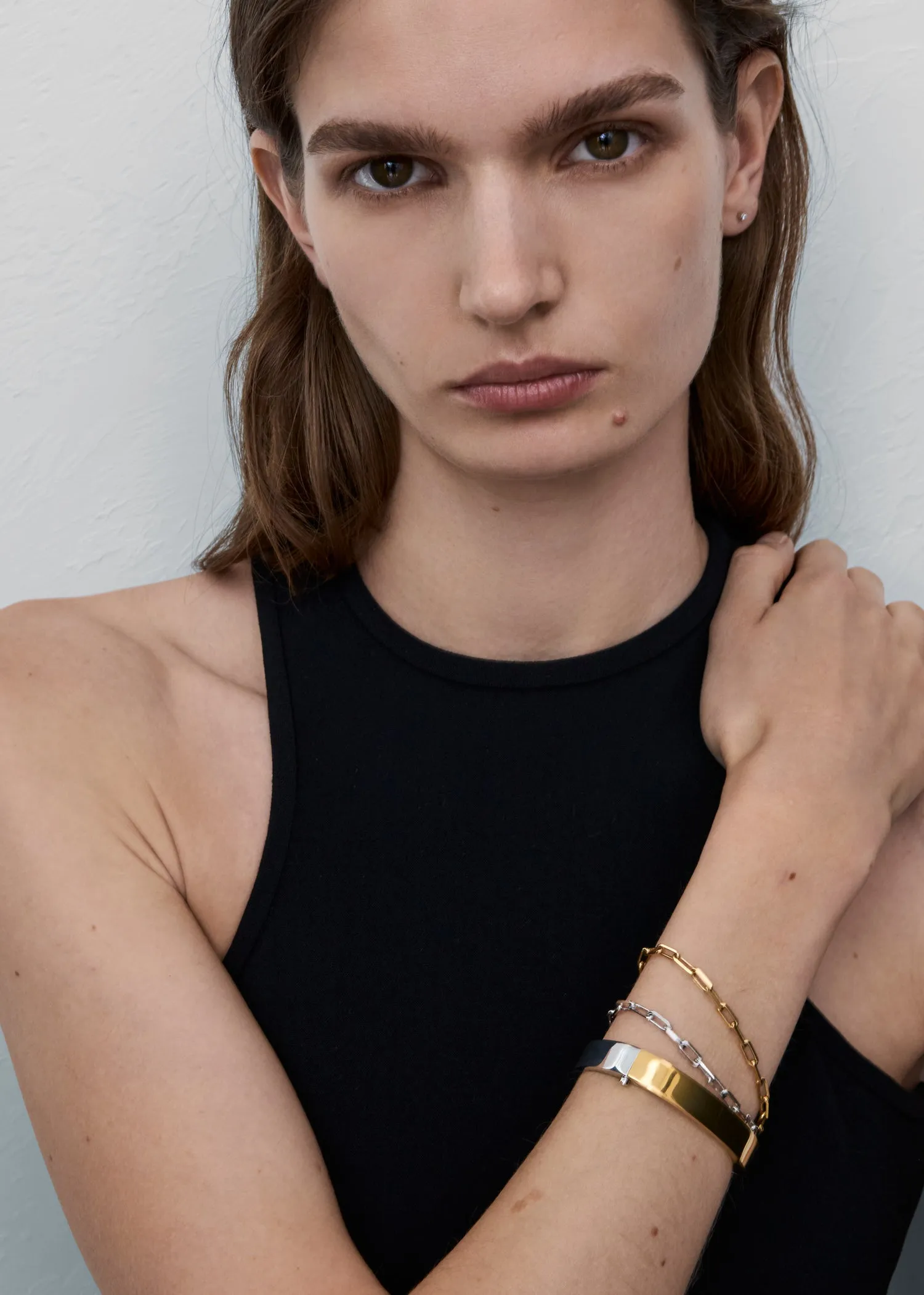 Signature bracelet silver/gold sold by Toteme product image thumbnail 4