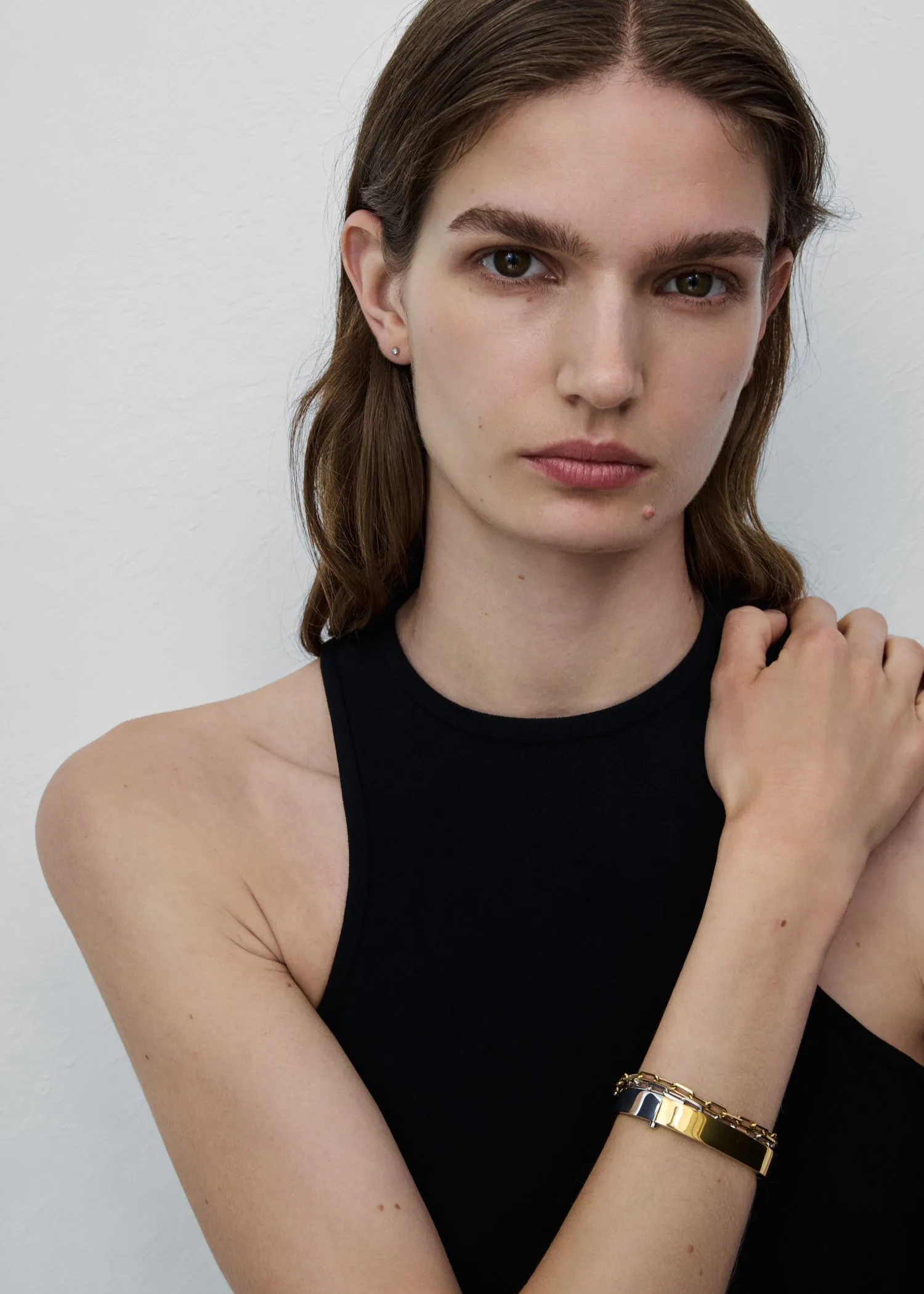 Signature bracelet silver/gold sold by Toteme product image thumbnail 2