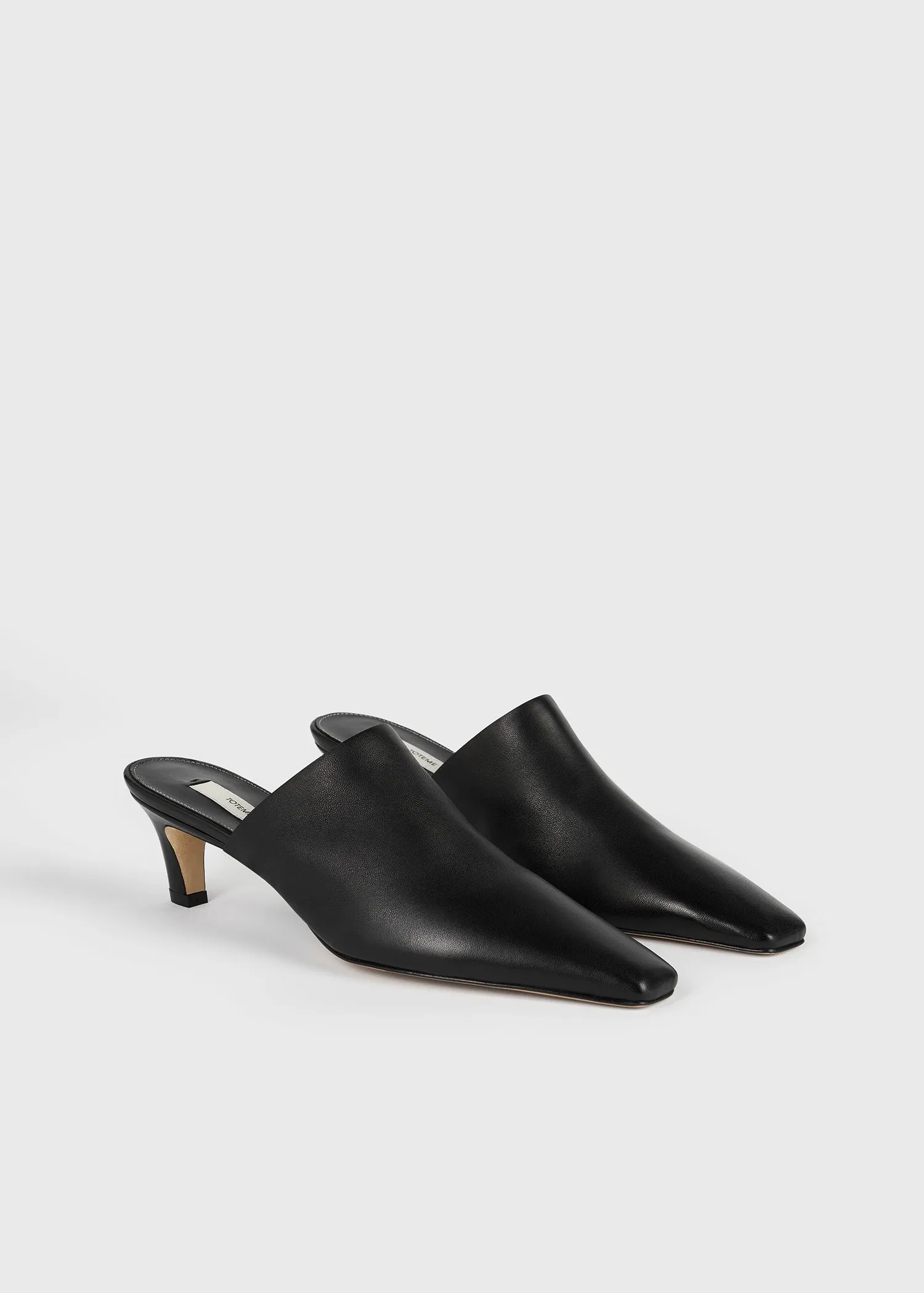 Soft nappa mules black sold by Toteme product image thumbnail 4